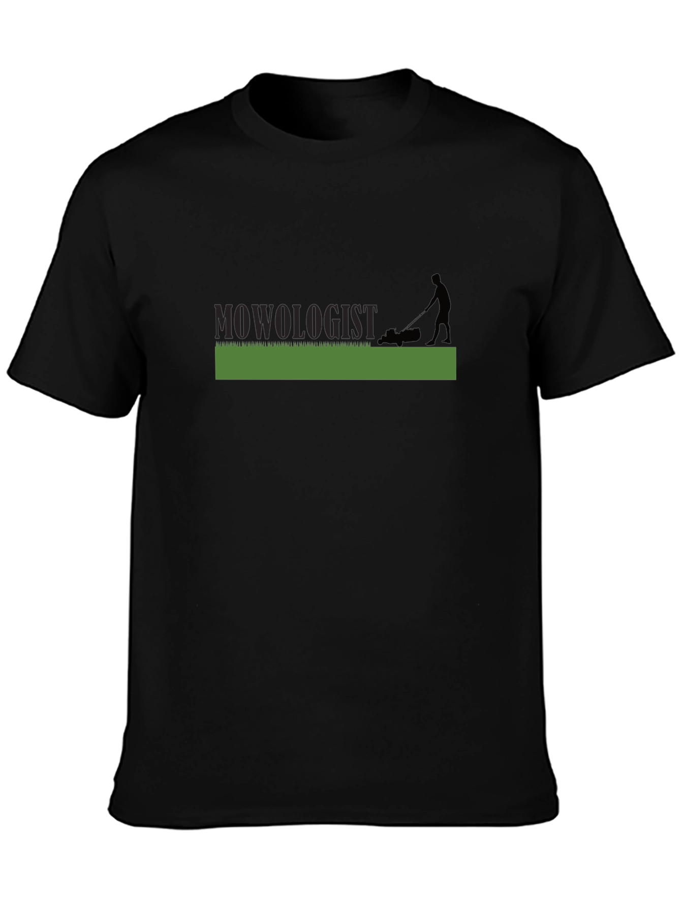 Camiseta Negra Mowologist para Amantes del Jardín