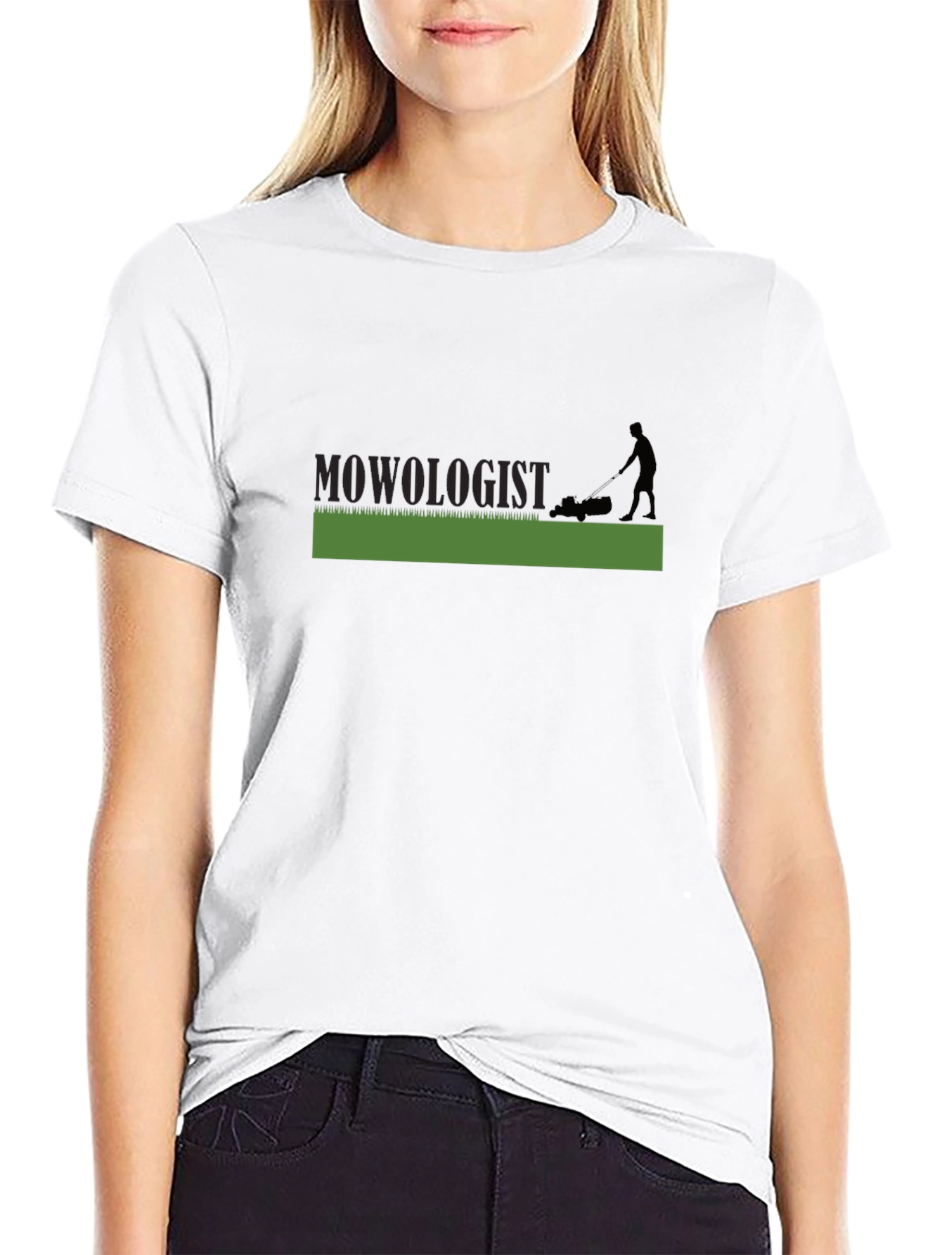 Camiseta Negra Mowologist para Amantes del Jardín