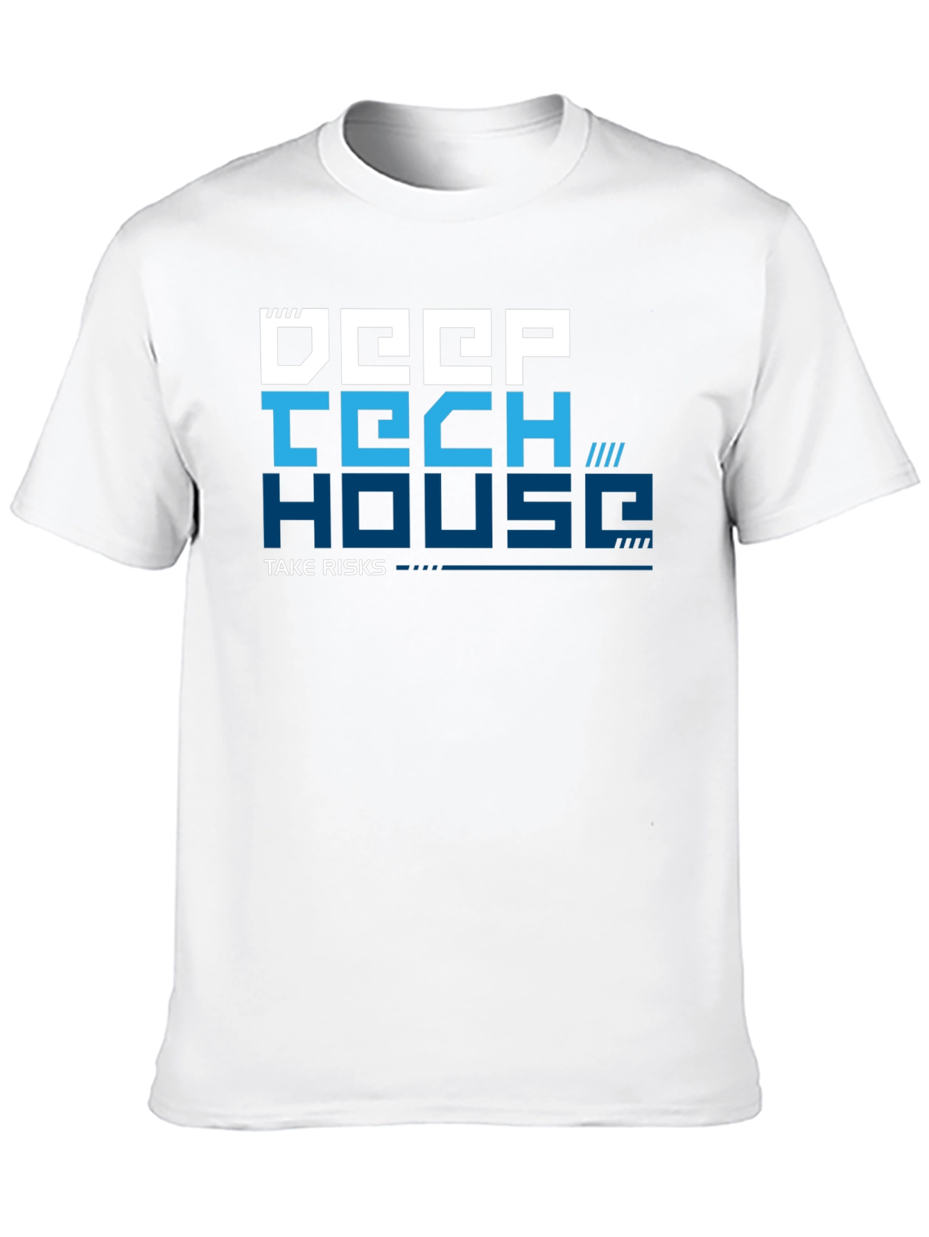 Camiseta Negra Deep Tech House Take Risks