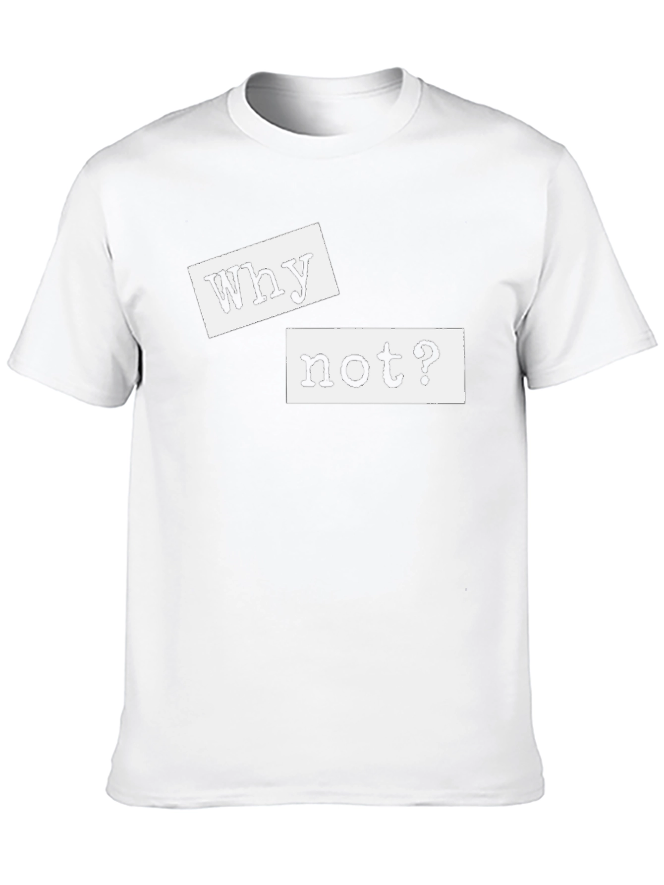 Camiseta Negra con Mensaje Why not?