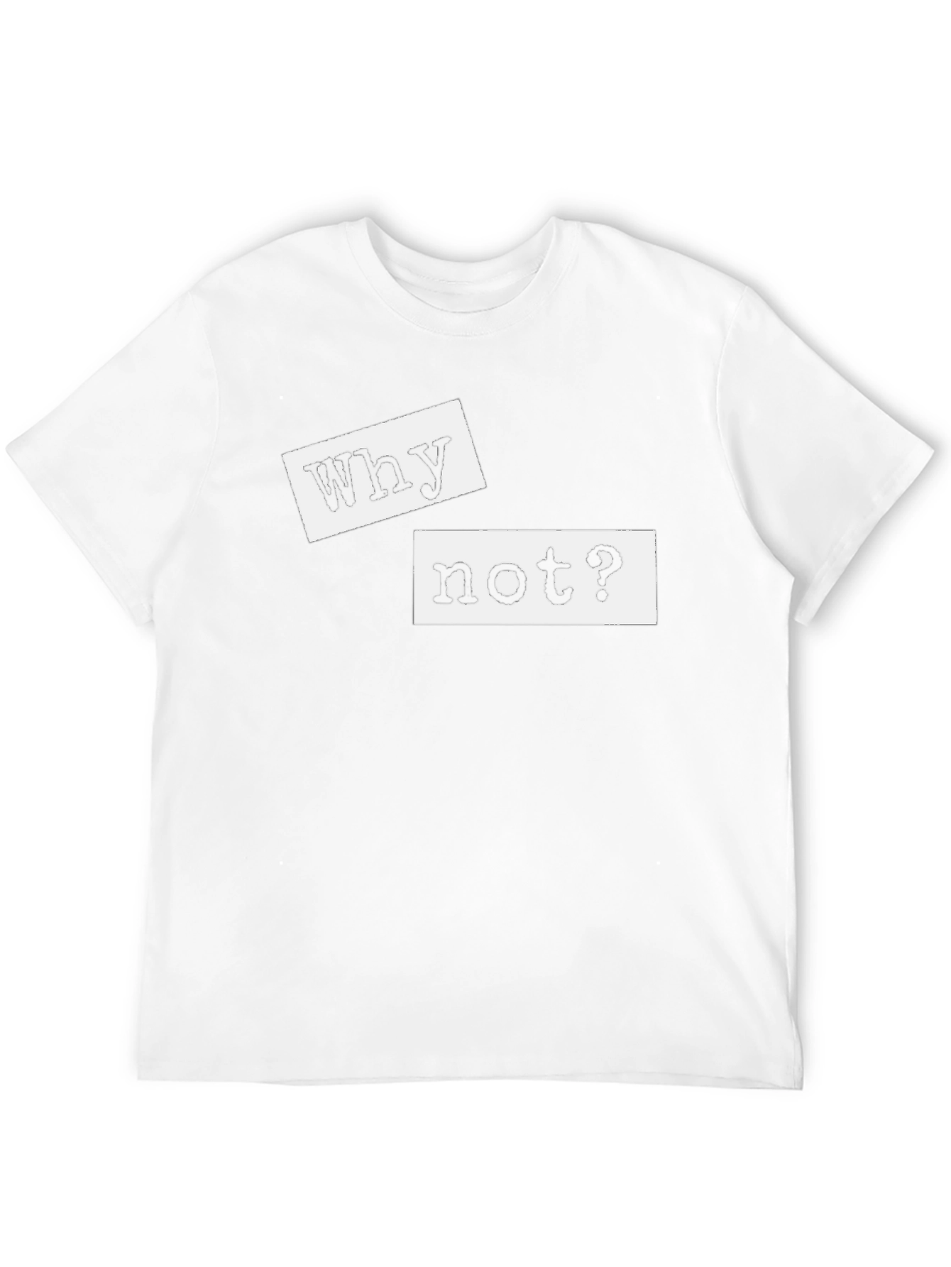 Camiseta Negra con Mensaje Why not?