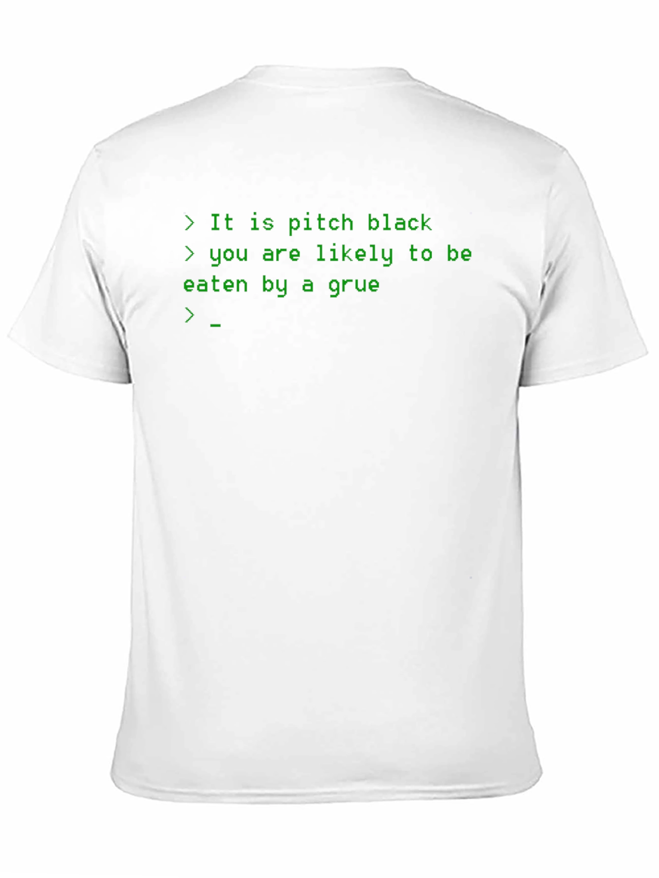 Camiseta Negra: It is pitch black