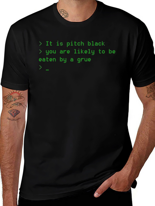 Camiseta Negra: It is pitch black