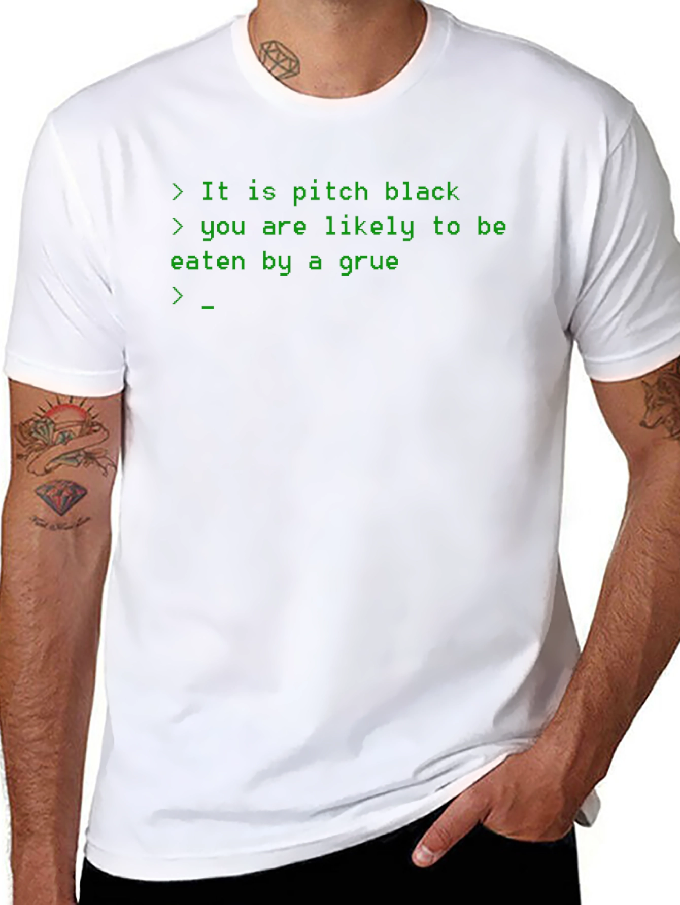 Camiseta Negra: It is pitch black