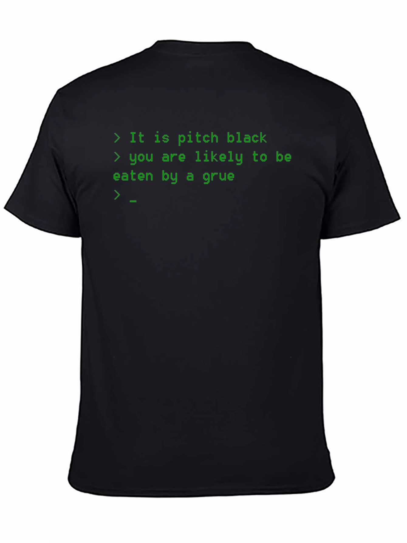 Camiseta Negra: It is pitch black