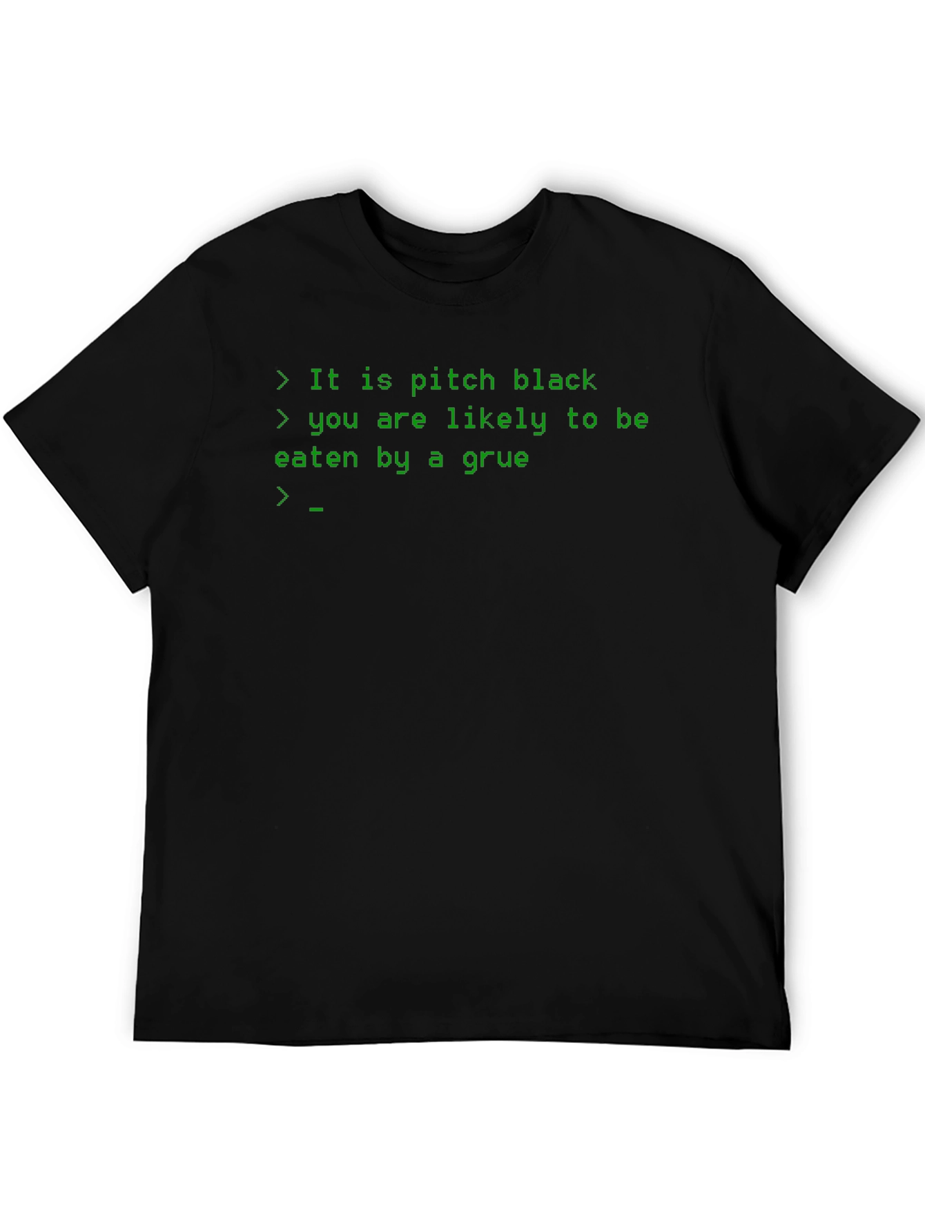 Camiseta Negra: It is pitch black