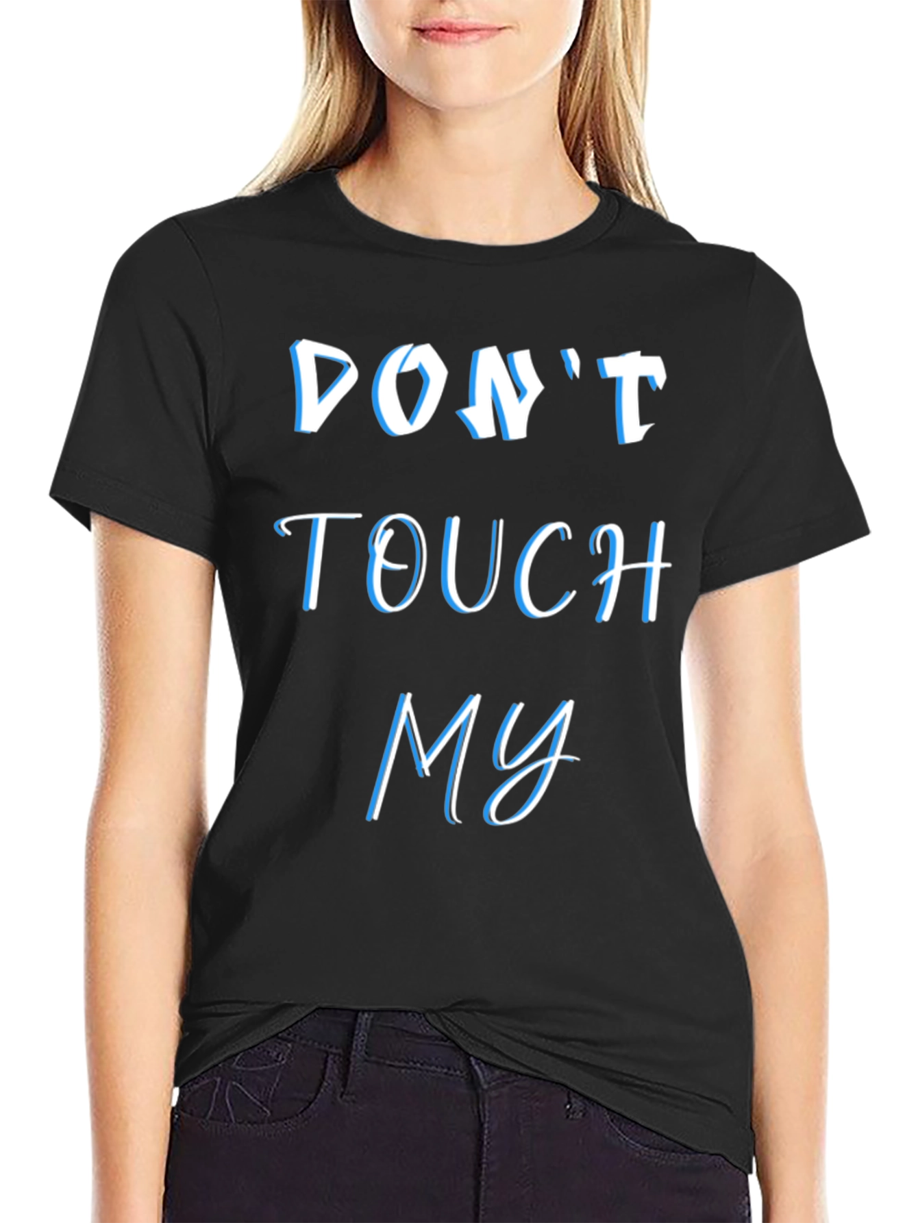 Camiseta Negra: No Me Toques - Estilo y Actitud