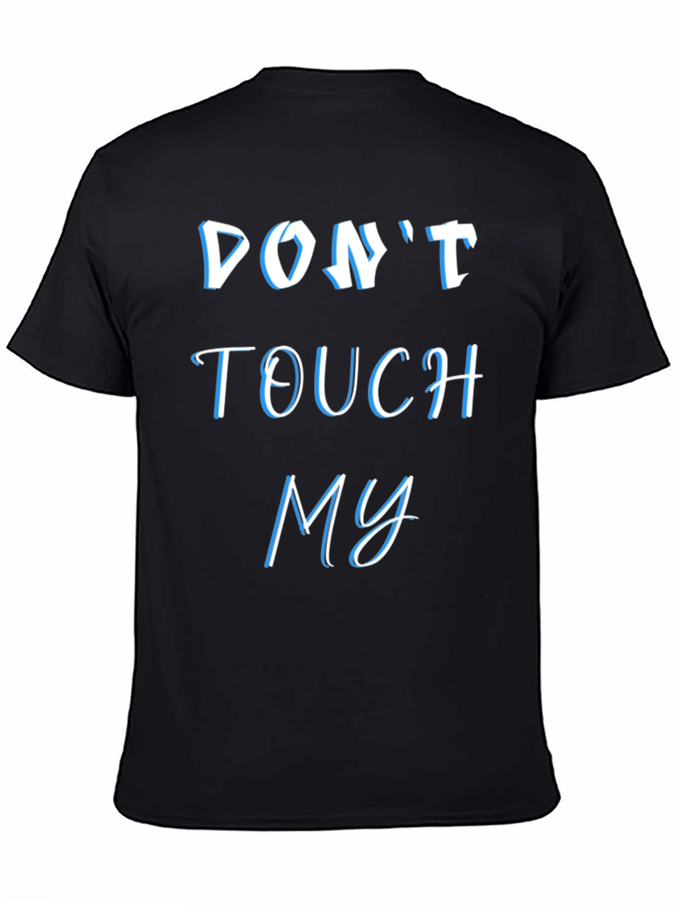Camiseta Negra: No Me Toques - Estilo y Actitud