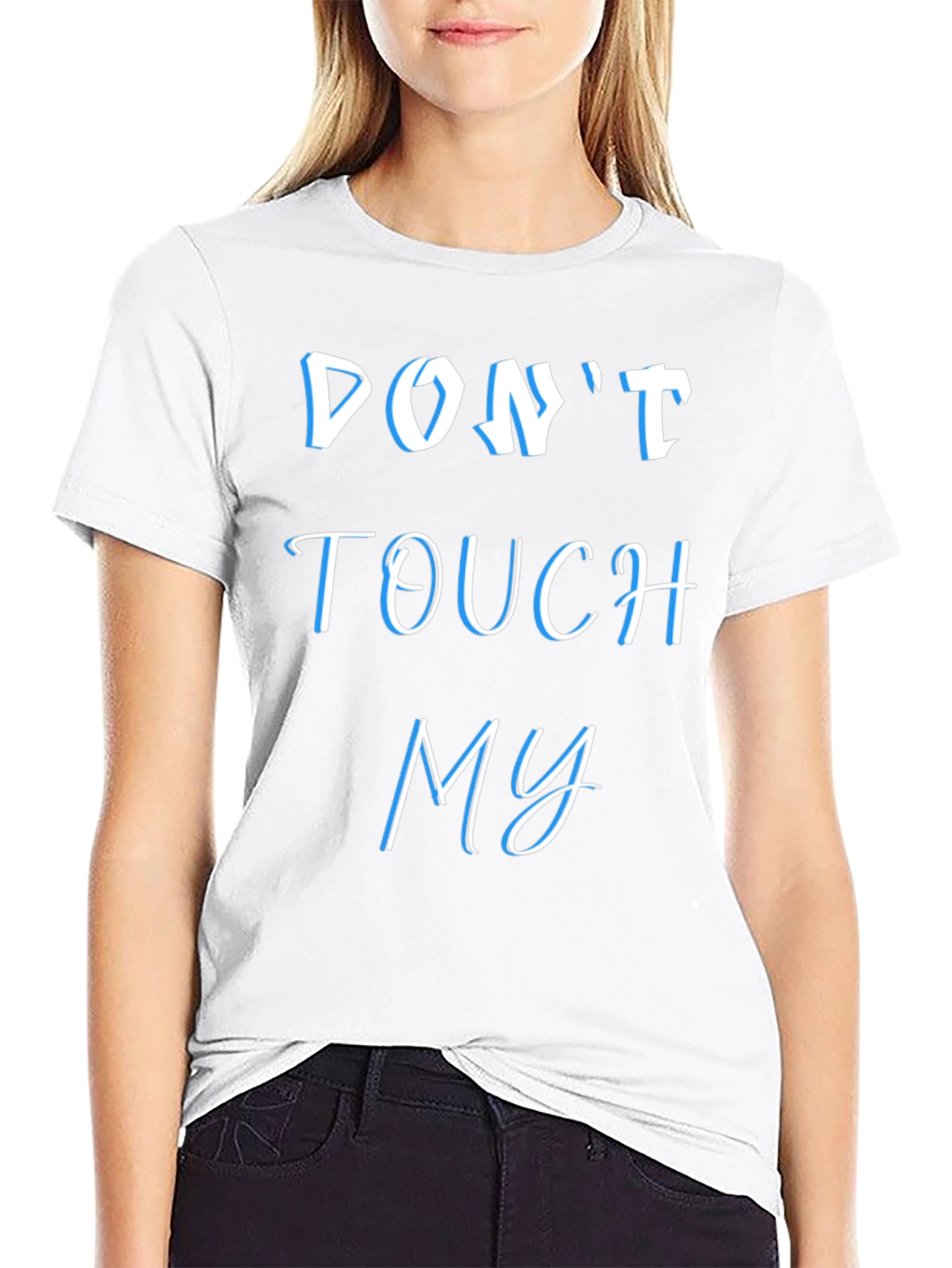 Camiseta Negra: No Me Toques - Estilo y Actitud