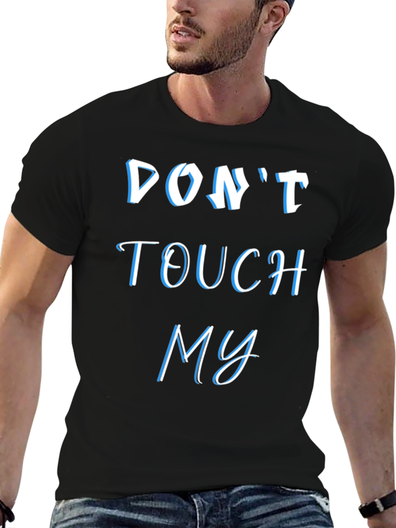 Camiseta Negra: No Me Toques - Estilo y Actitud