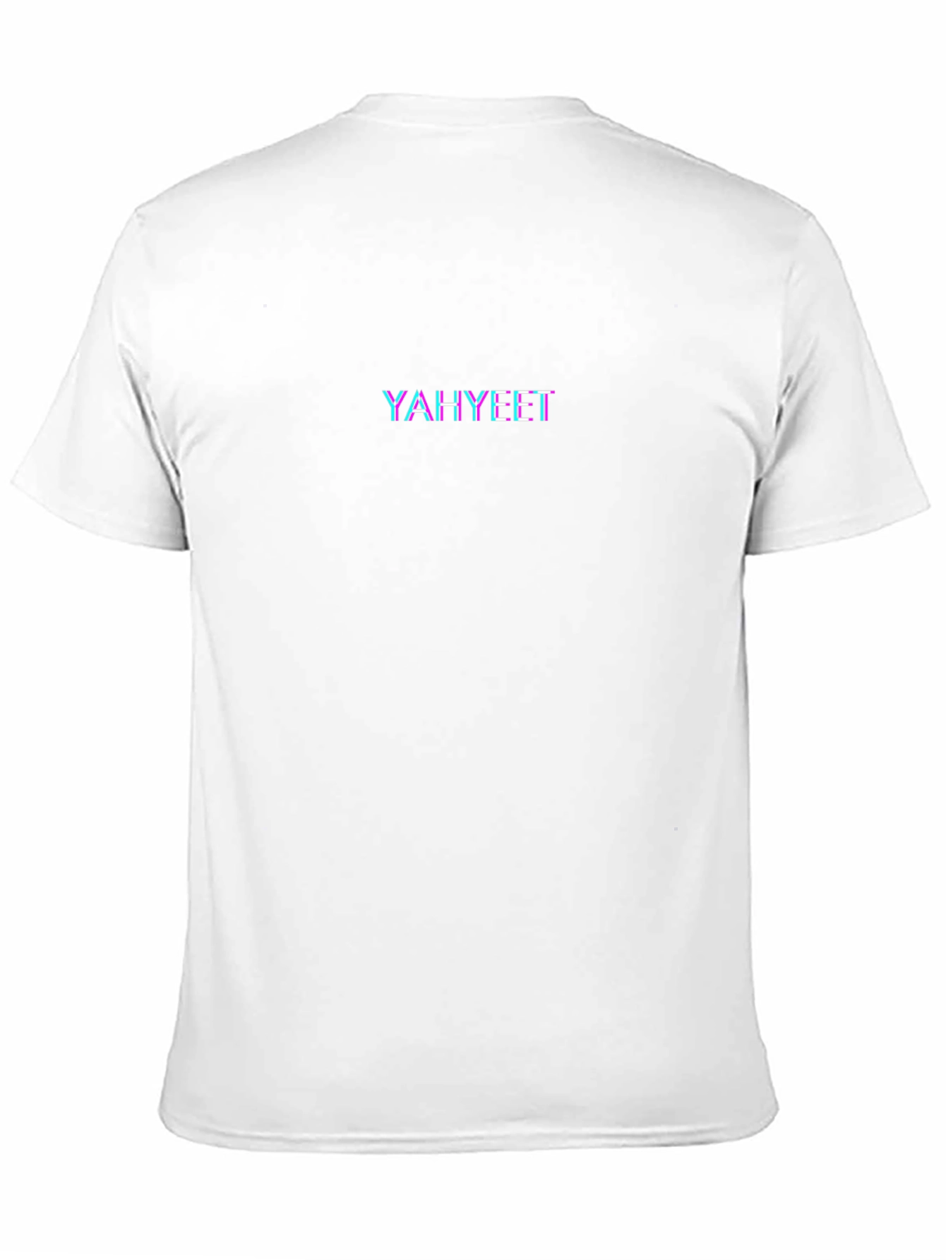Camiseta Negra YAHYEET Estilo Glitch