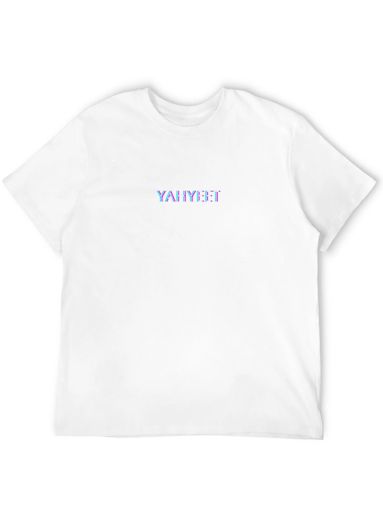 Camiseta Negra YAHYEET Estilo Glitch