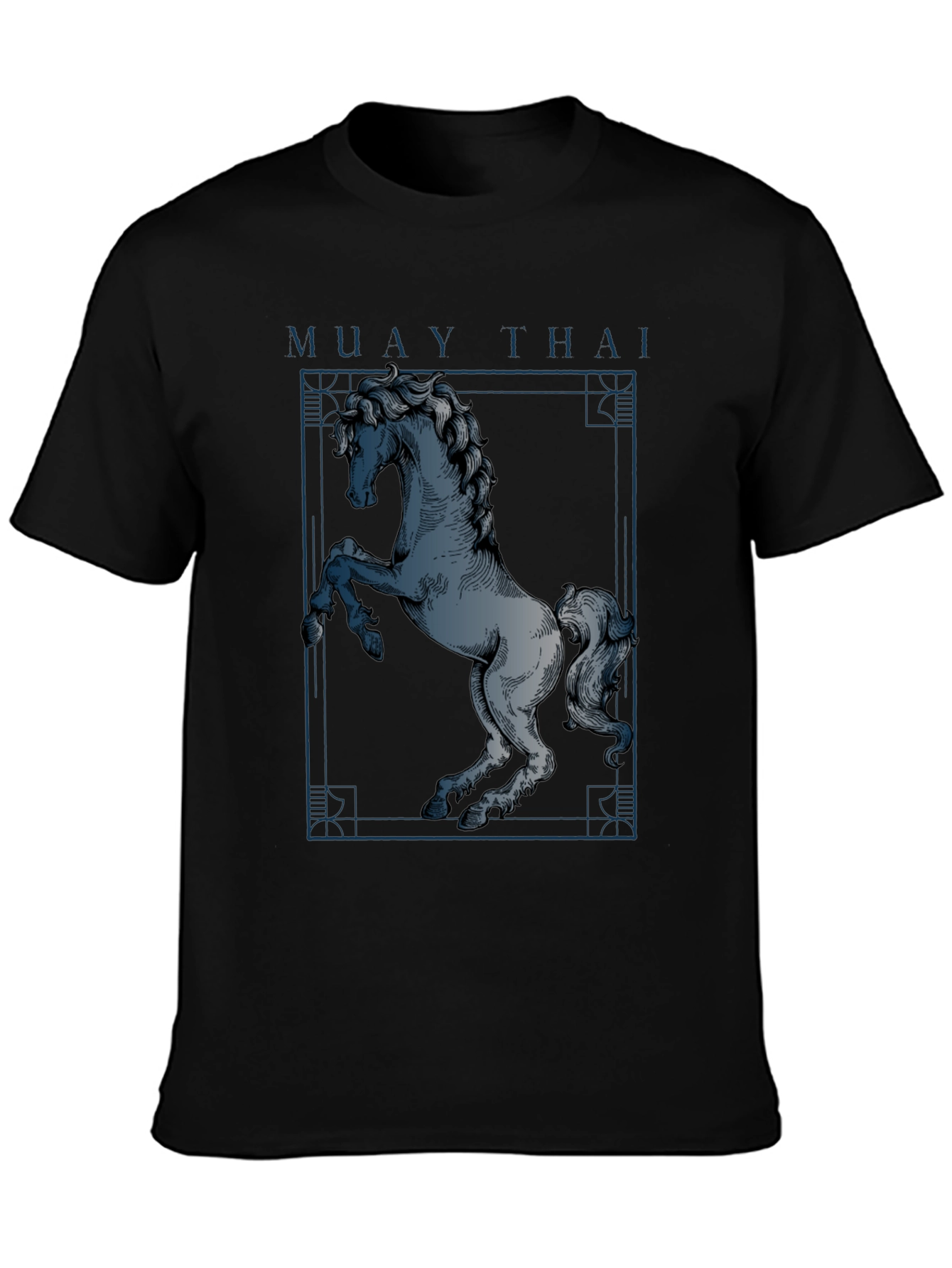 Camiseta Hombre Muay Thai Estampado Caballo