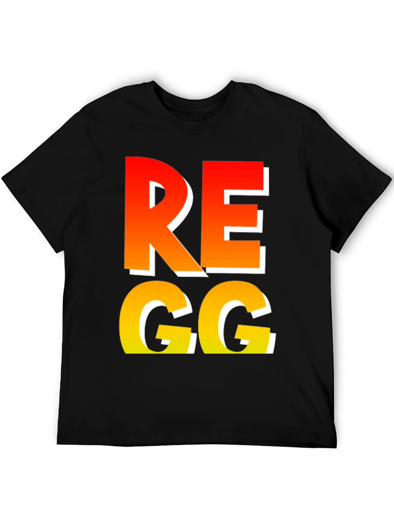 Camiseta Regg Degradado Naranja Amarillo Diseño Moderno