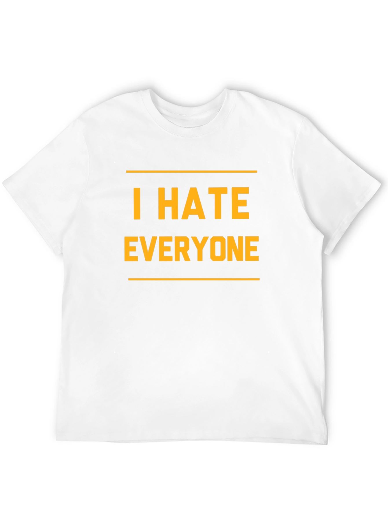 Camiseta Negra: I Hate Everyone - Expresa tu Actitud!