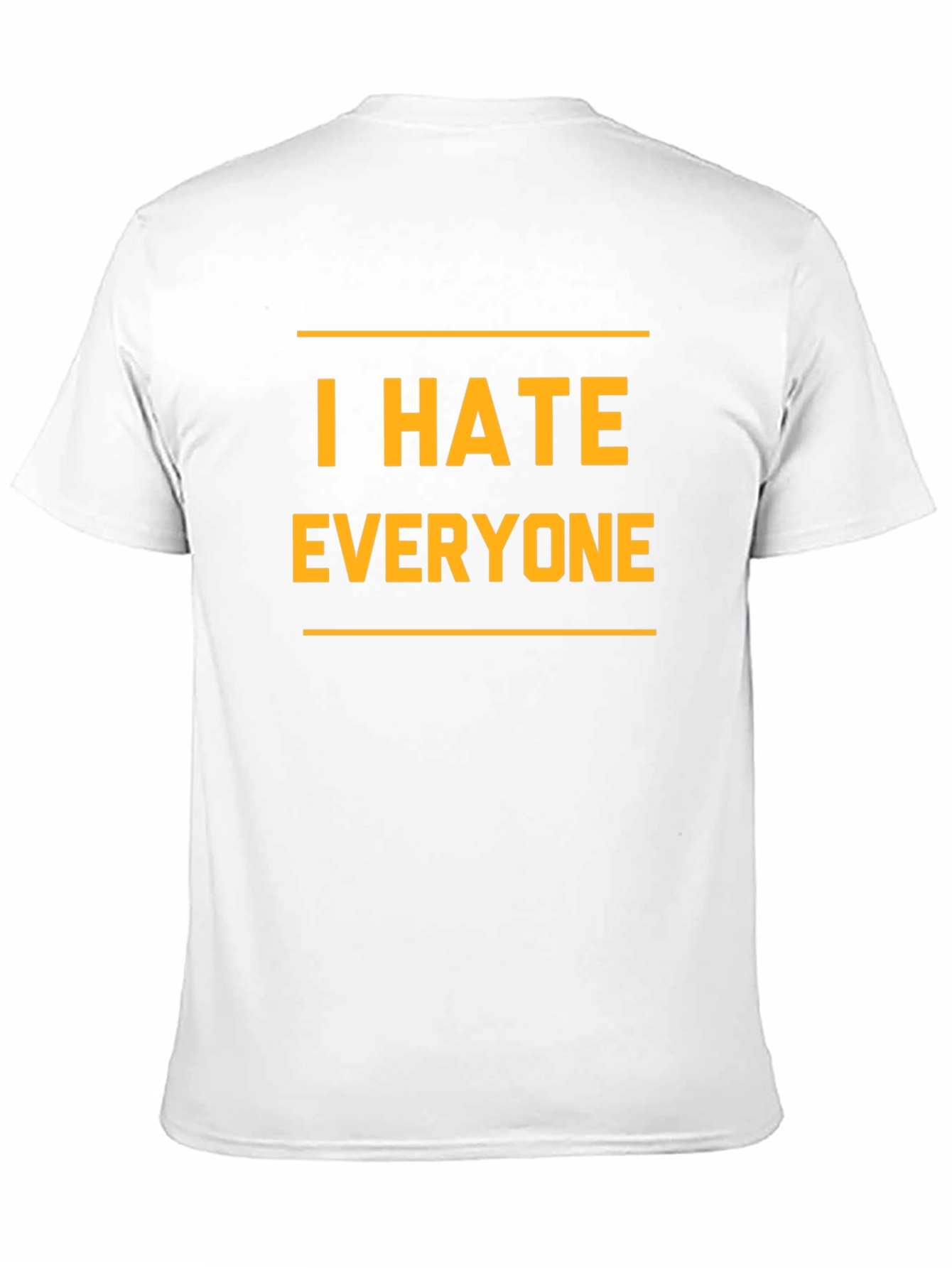 Camiseta Negra: I Hate Everyone - Expresa tu Actitud!