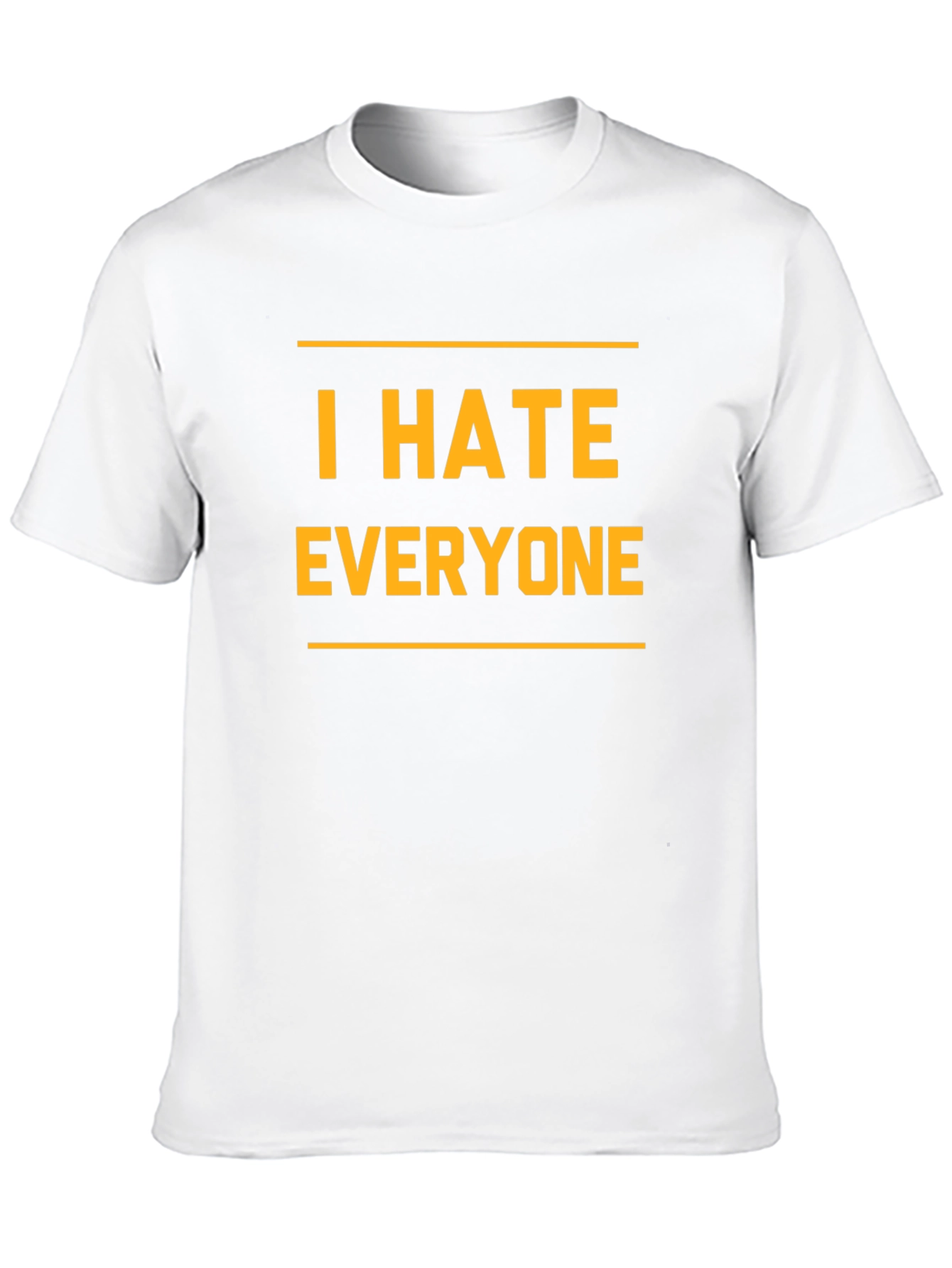 Camiseta Negra: I Hate Everyone - Expresa tu Actitud!