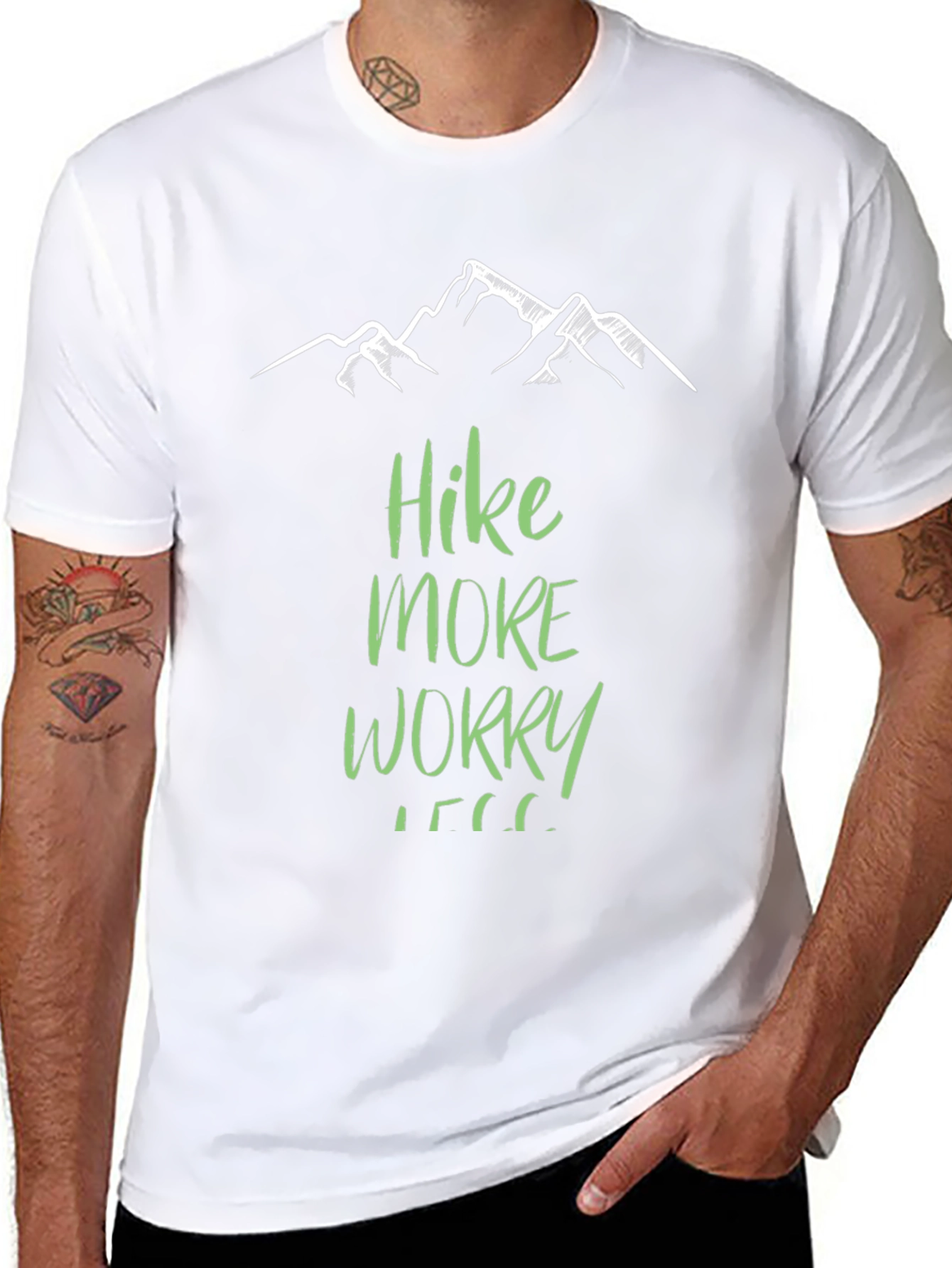Camiseta Negra Hike More Worry Less