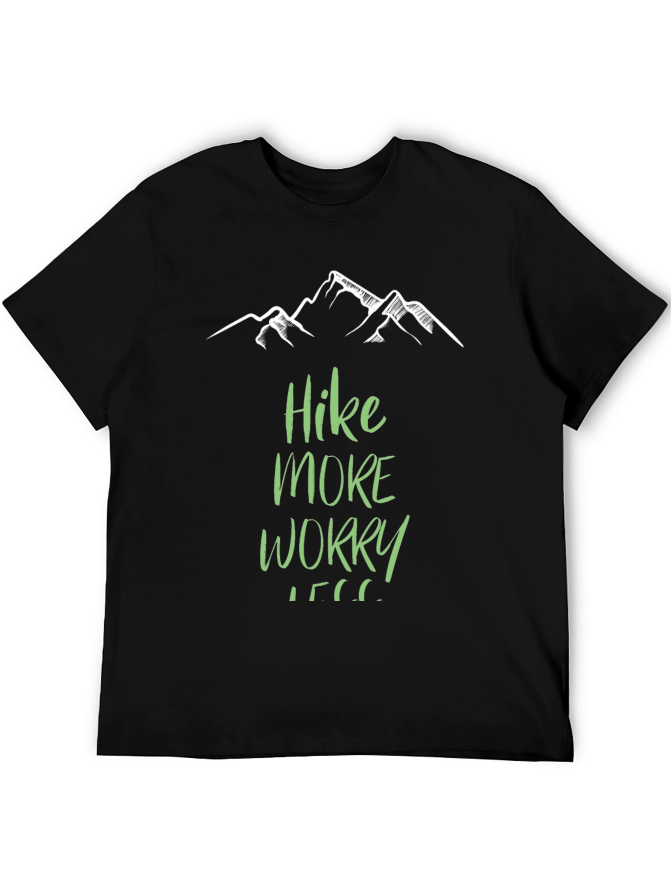 Camiseta Negra Hike More Worry Less