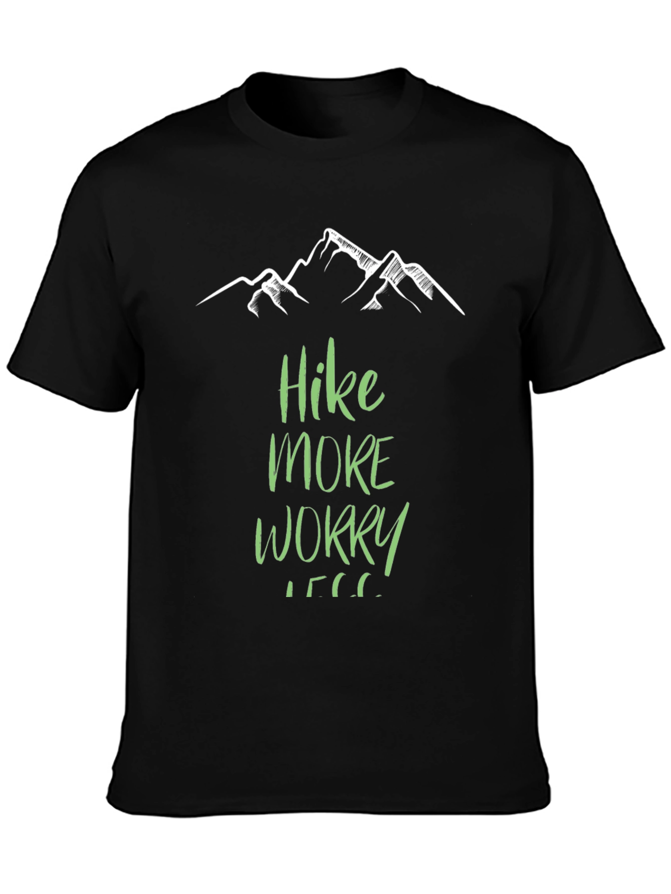 Camiseta Negra Hike More Worry Less