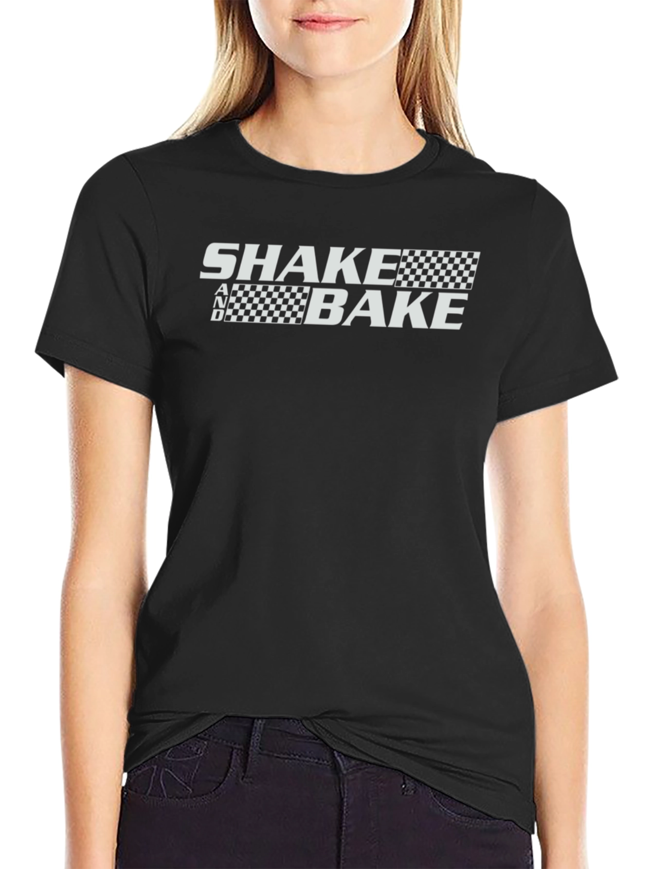 Camiseta Negra Shake and Bake Estilo Racing