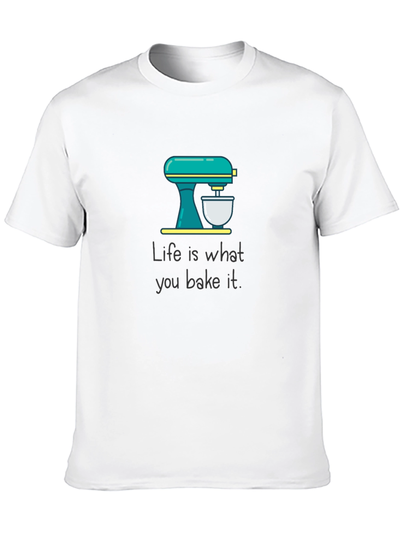 Camiseta Negra La vida es lo que horneas