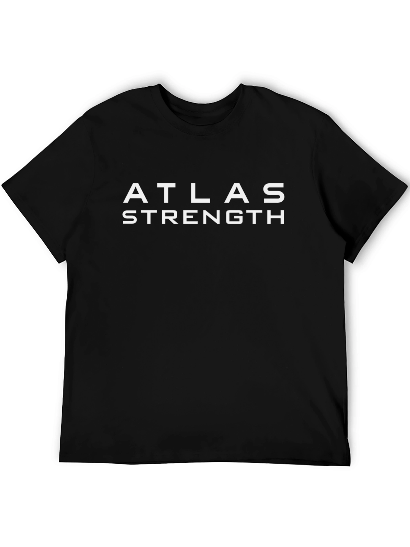 Camiseta Atlas Strength Negra para Hombre