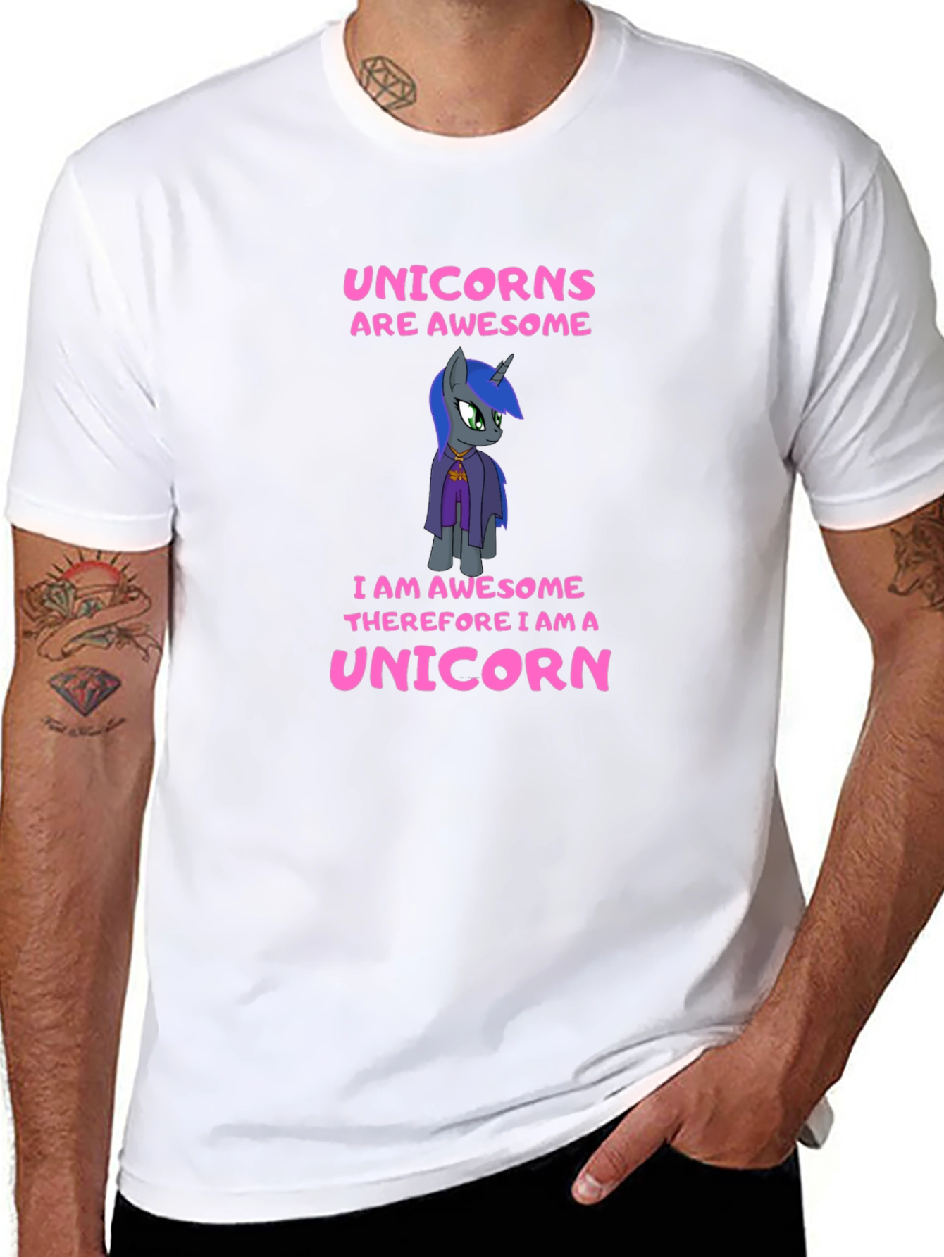 Camiseta Negra Unicornios Are Awesome