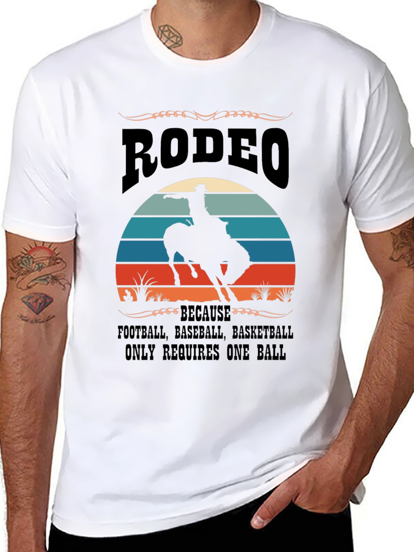 Camiseta Rodeo - Requiere Más Que Una Bola