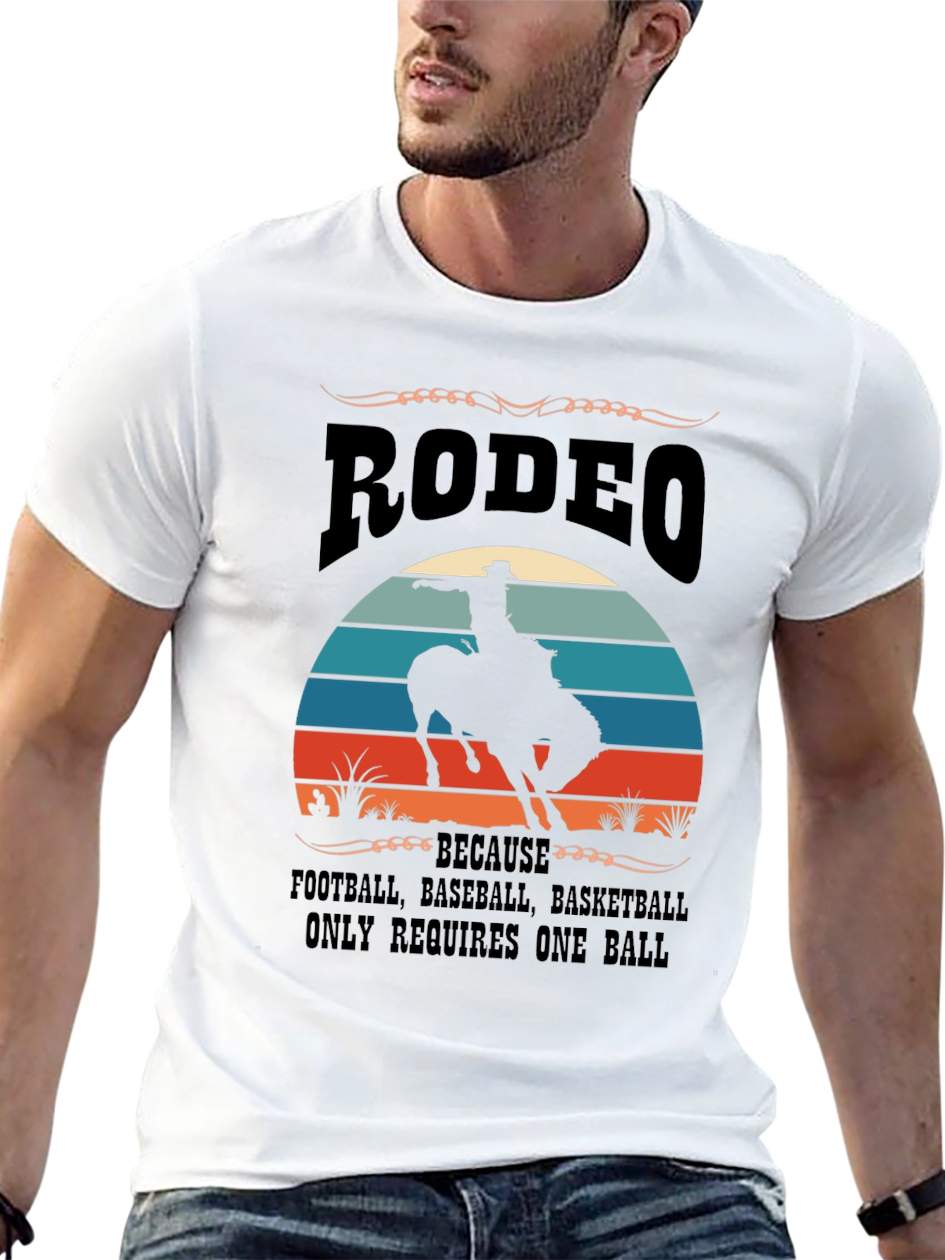 Camiseta Rodeo - Requiere Más Que Una Bola