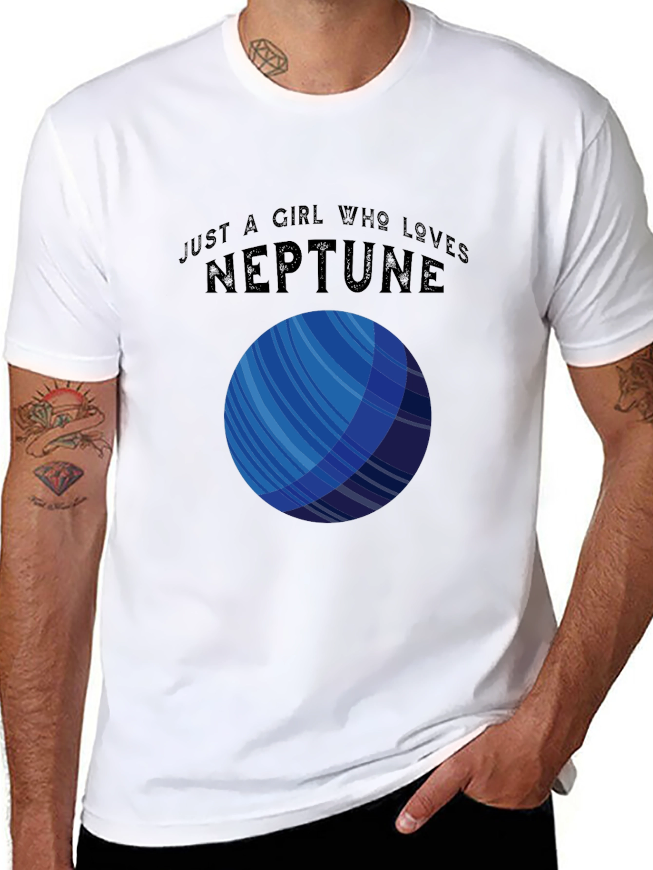 Camiseta Negra Amo Neptuno Unisex