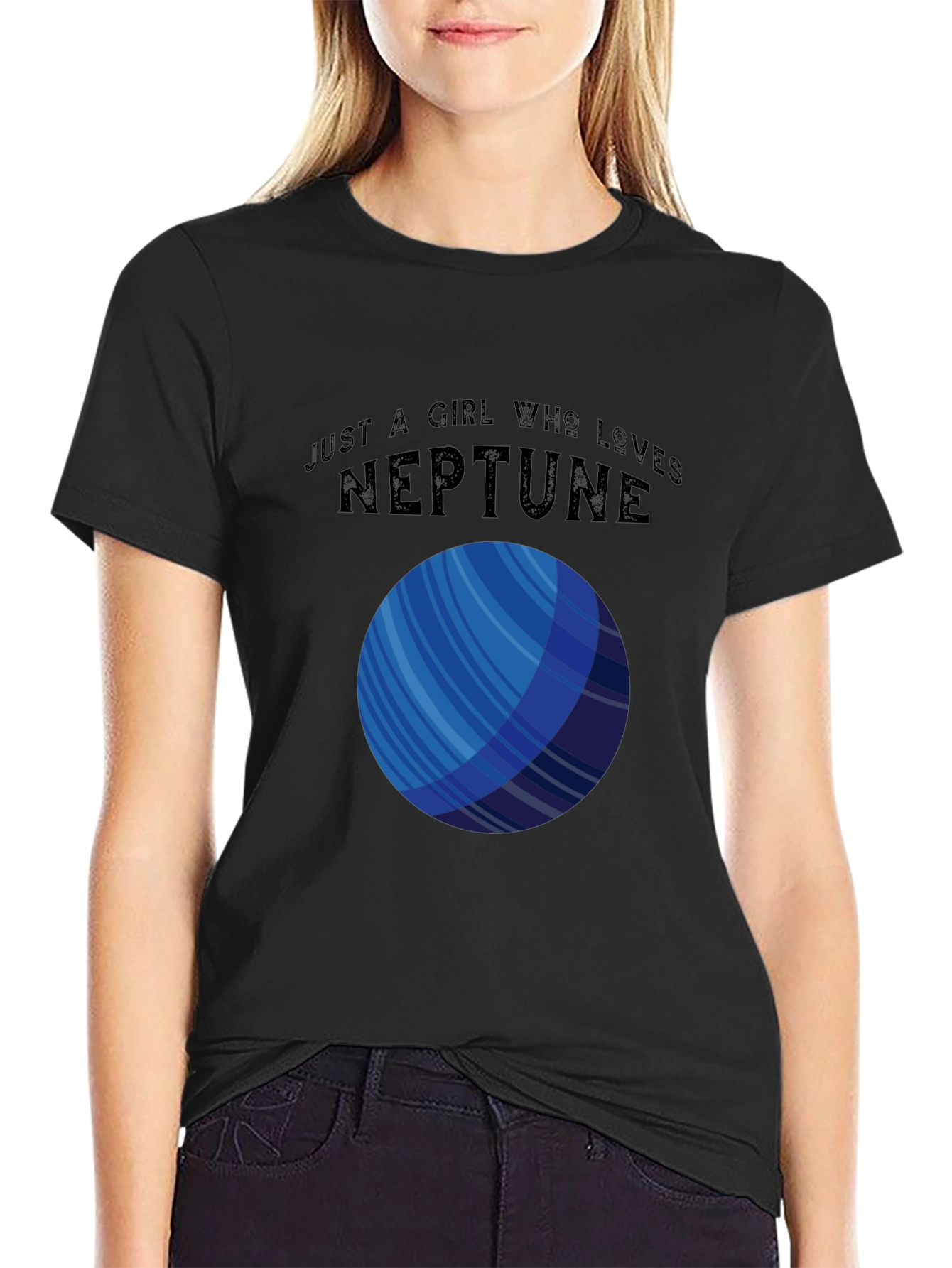 Camiseta Negra Amo Neptuno Unisex