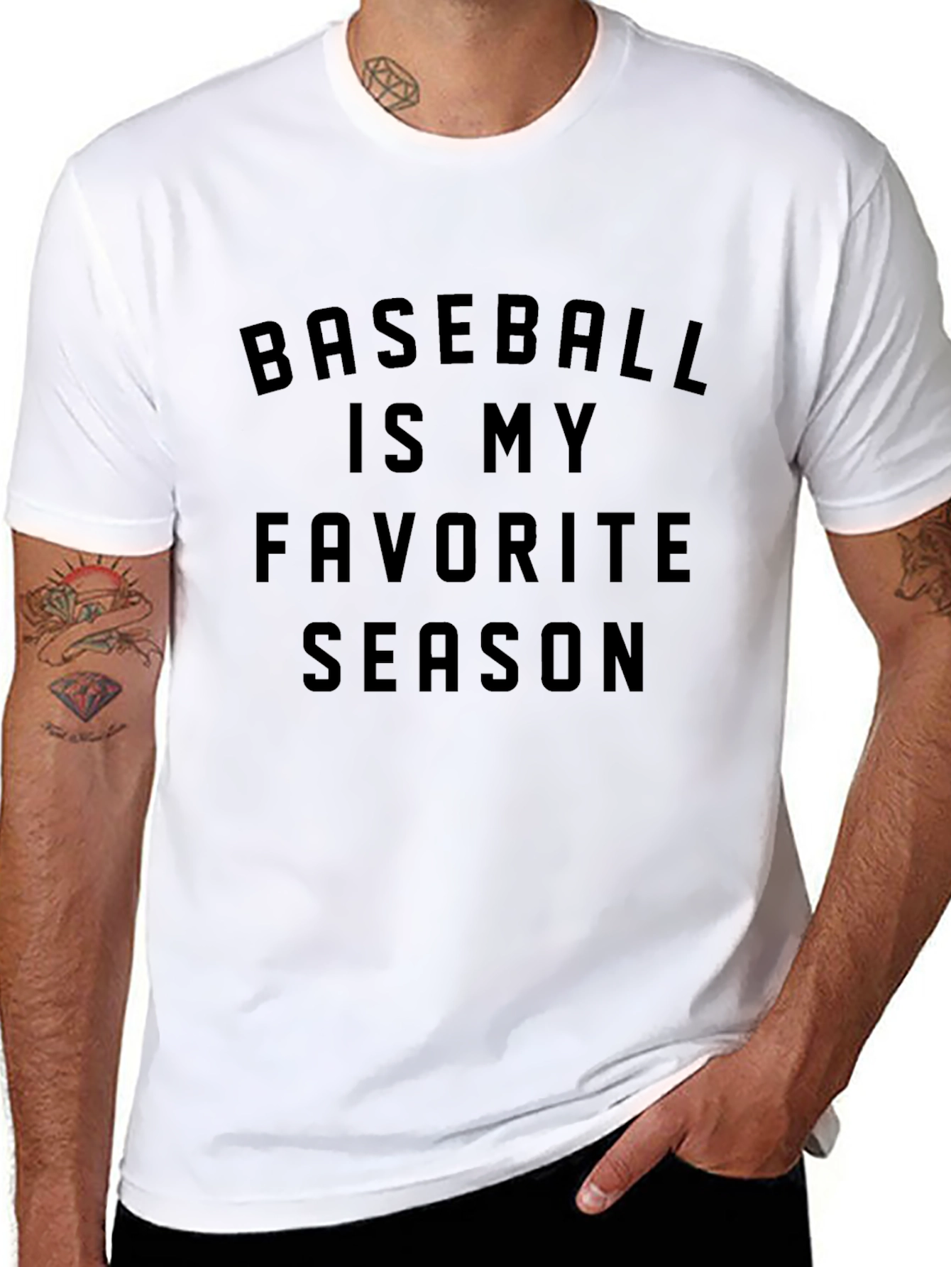 Camiseta Negra Béisbol es mi Temporada Favorita