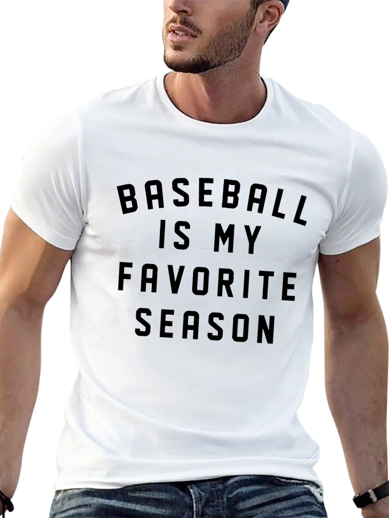 Camiseta Negra Béisbol es mi Temporada Favorita
