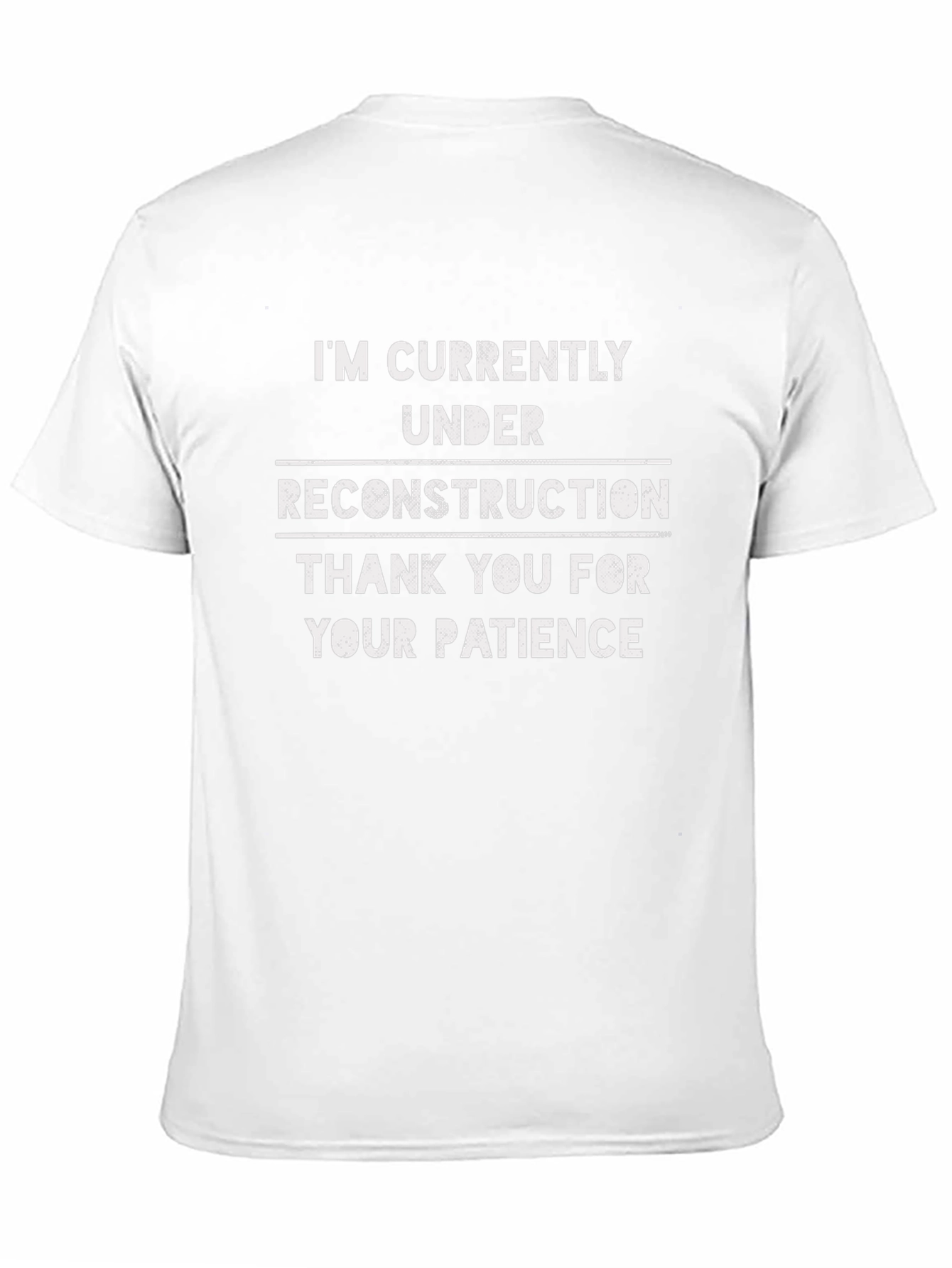Camiseta Negra: En Reconstrucción - Paciencia