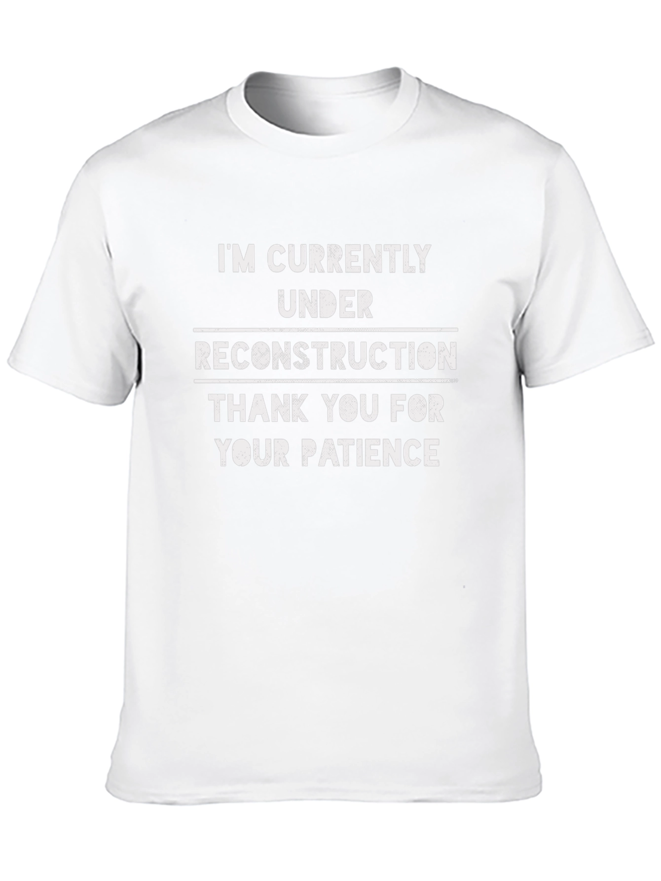 Camiseta Negra: En Reconstrucción - Paciencia