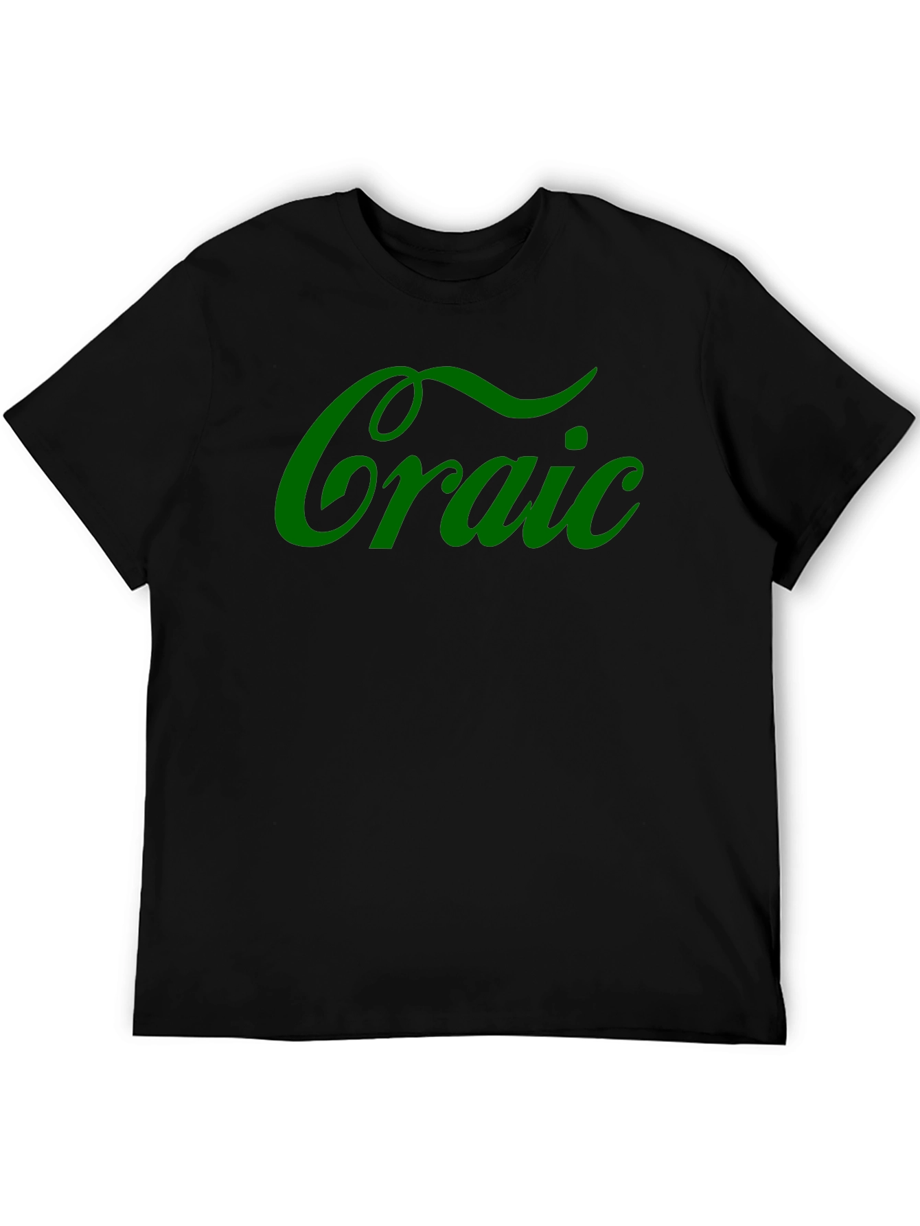Camiseta Negra Craic Irlandés Divertida