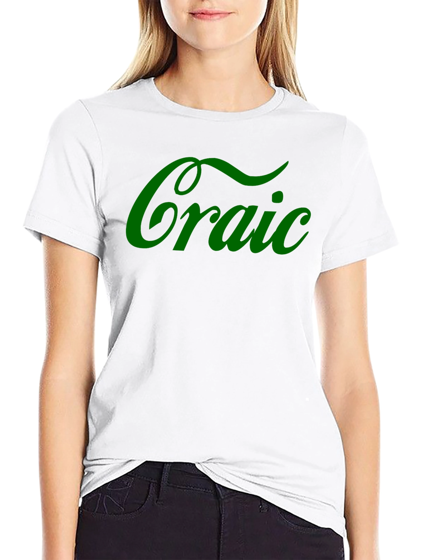 Camiseta Negra Craic Irlandés Divertida