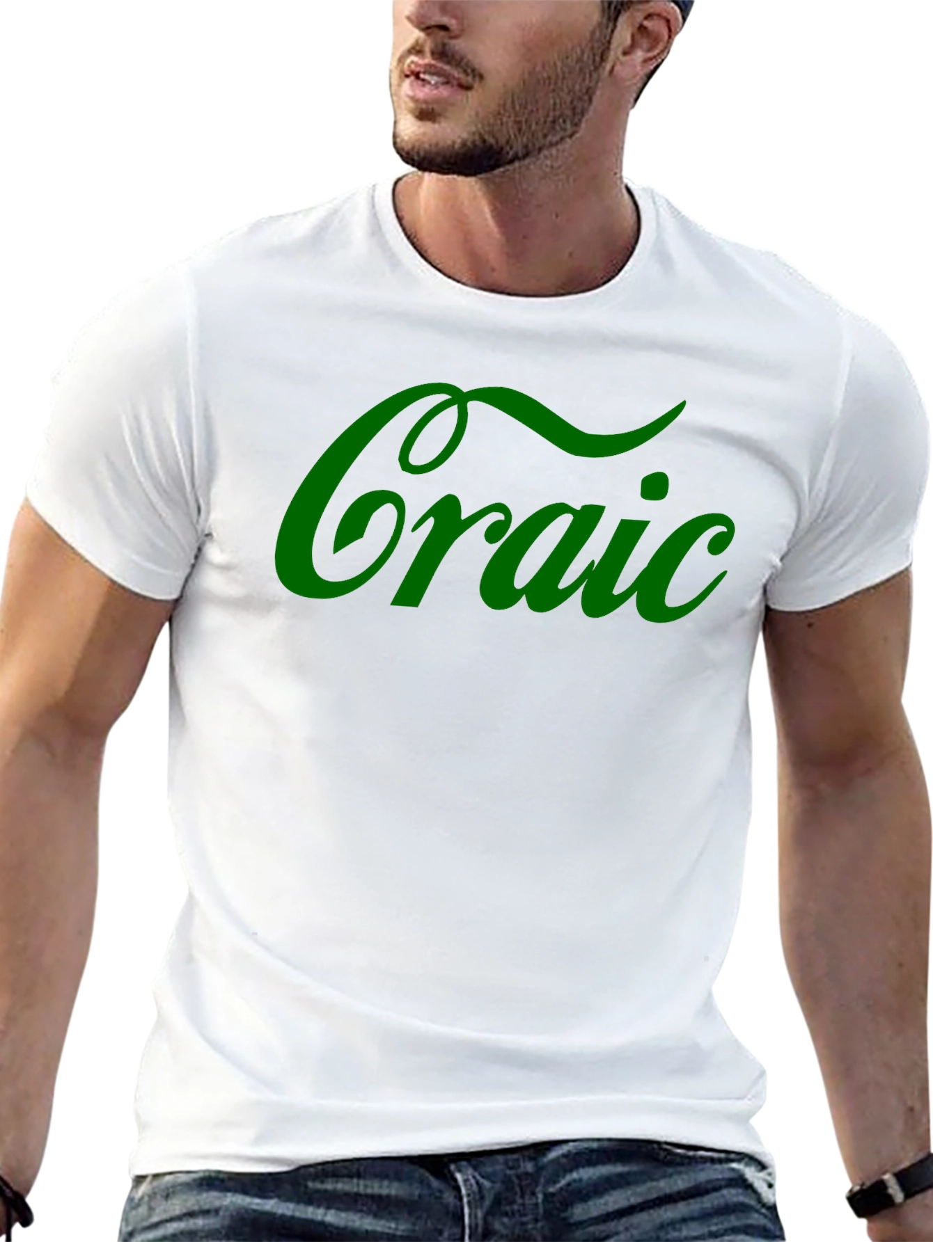 Camiseta Negra Craic Irlandés Divertida