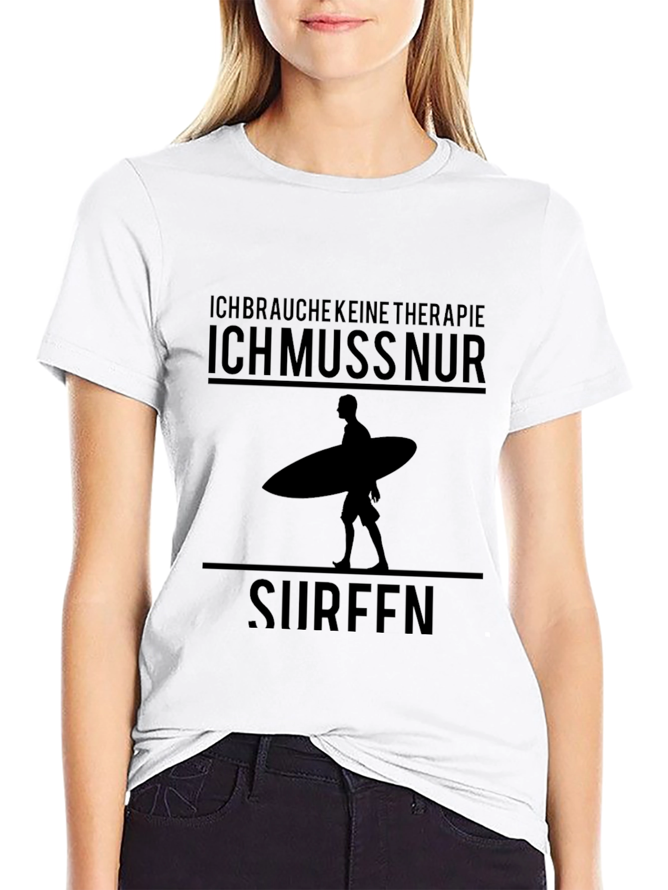 Camiseta Negra Surf Therapy