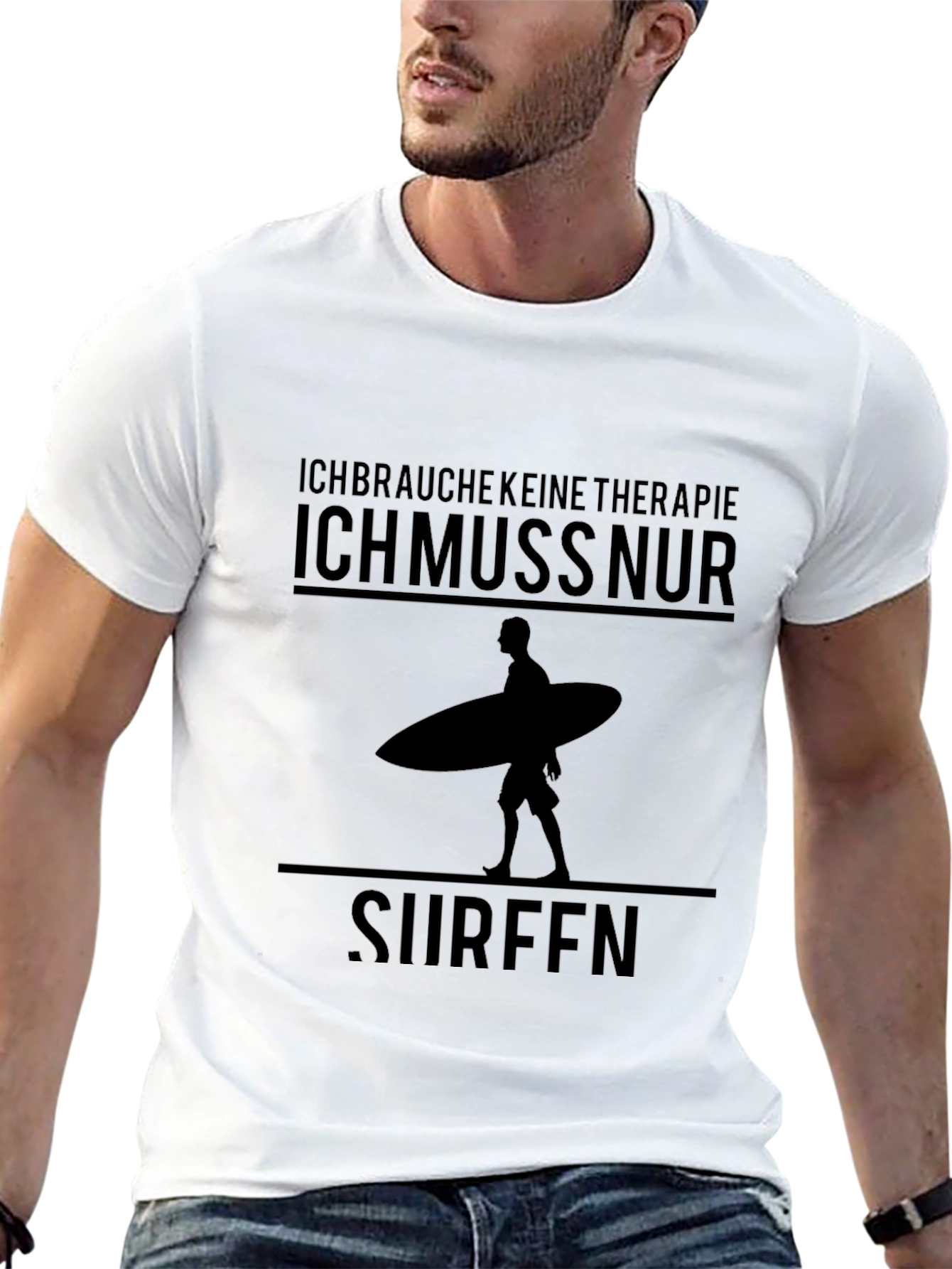 Camiseta Negra Surf Therapy