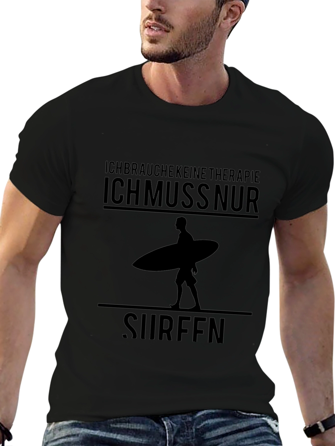 Camiseta Negra Surf Therapy