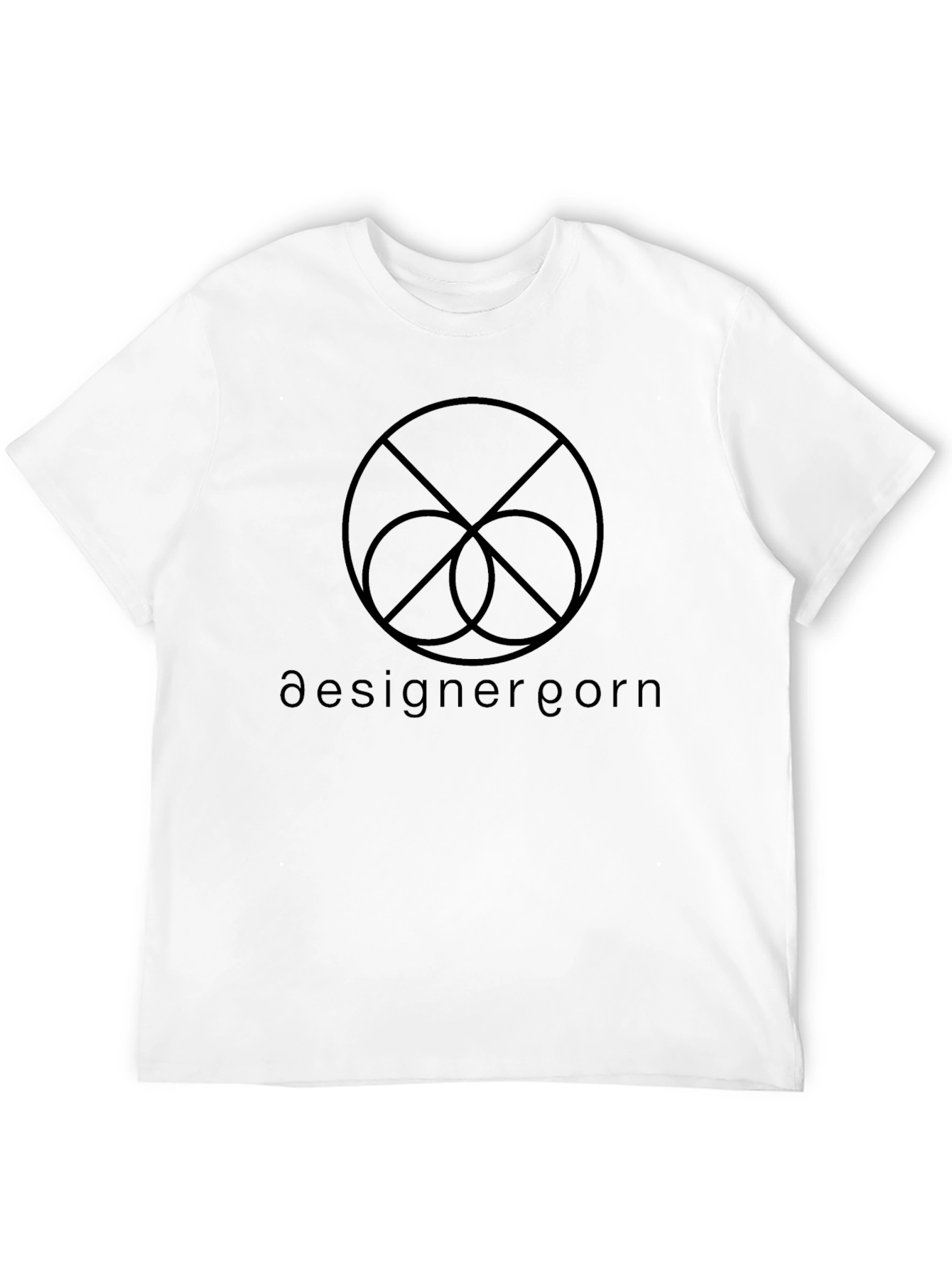 Camiseta Negra con Diseño Gráfico Abstracto y Texto