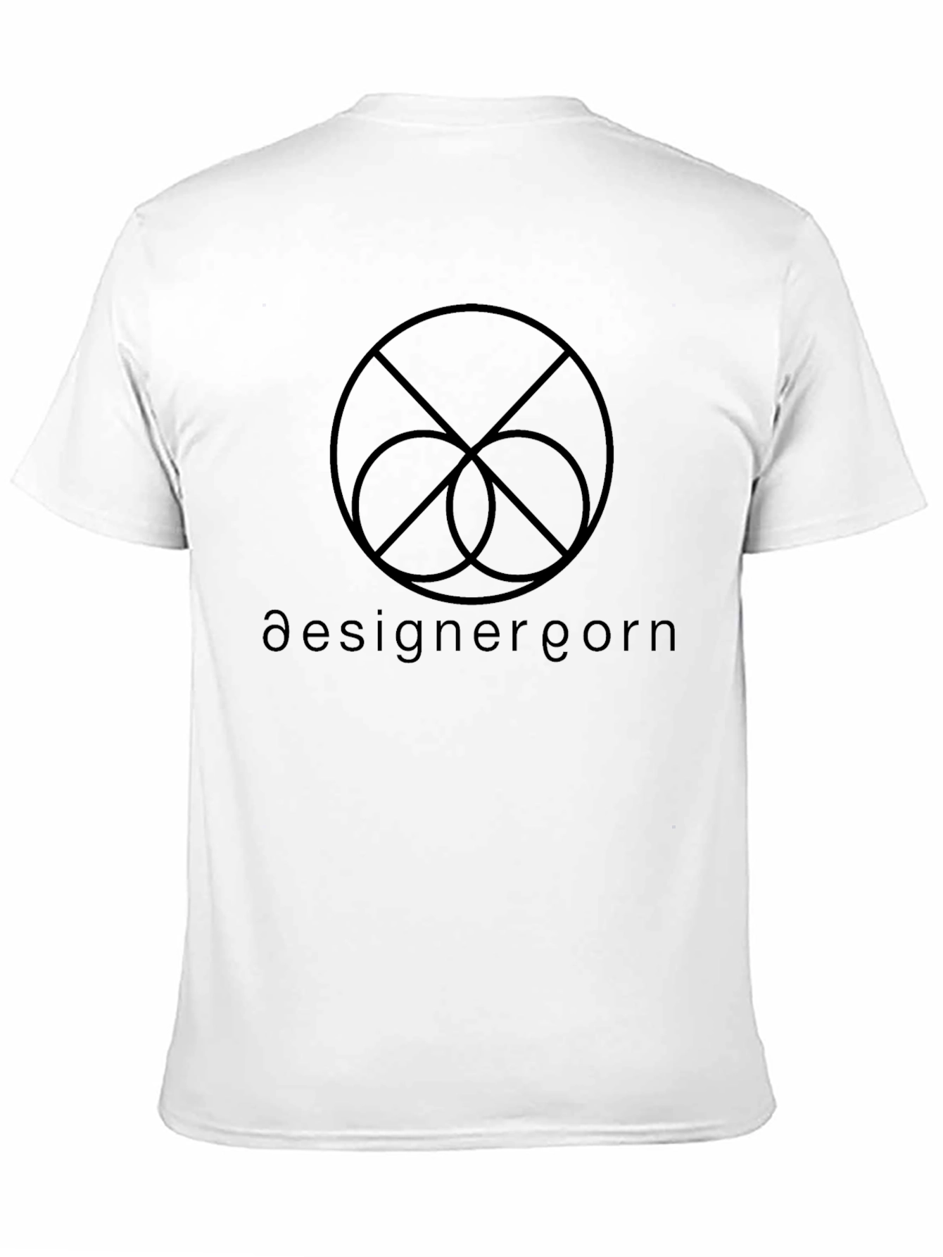 Camiseta Negra con Diseño Gráfico Abstracto y Texto