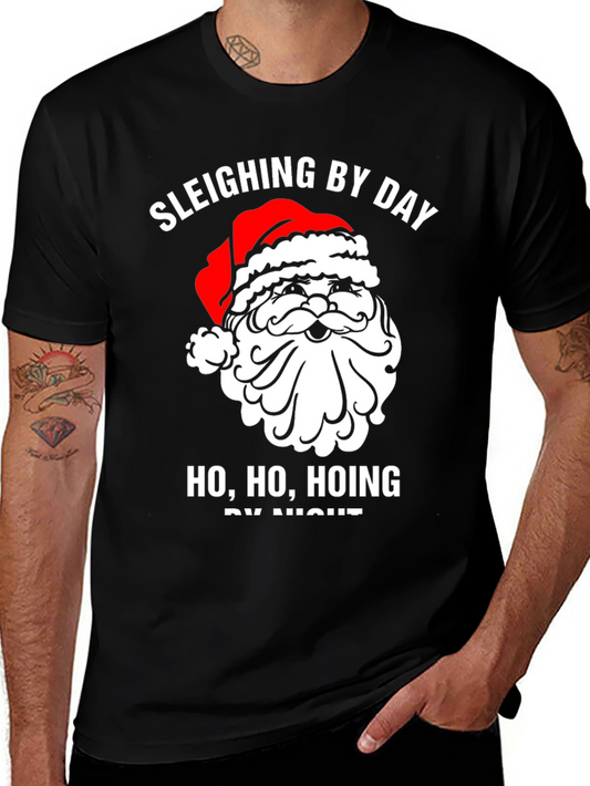 Camiseta Navideña Sleighing By Day Ho Ho Hoing By Night