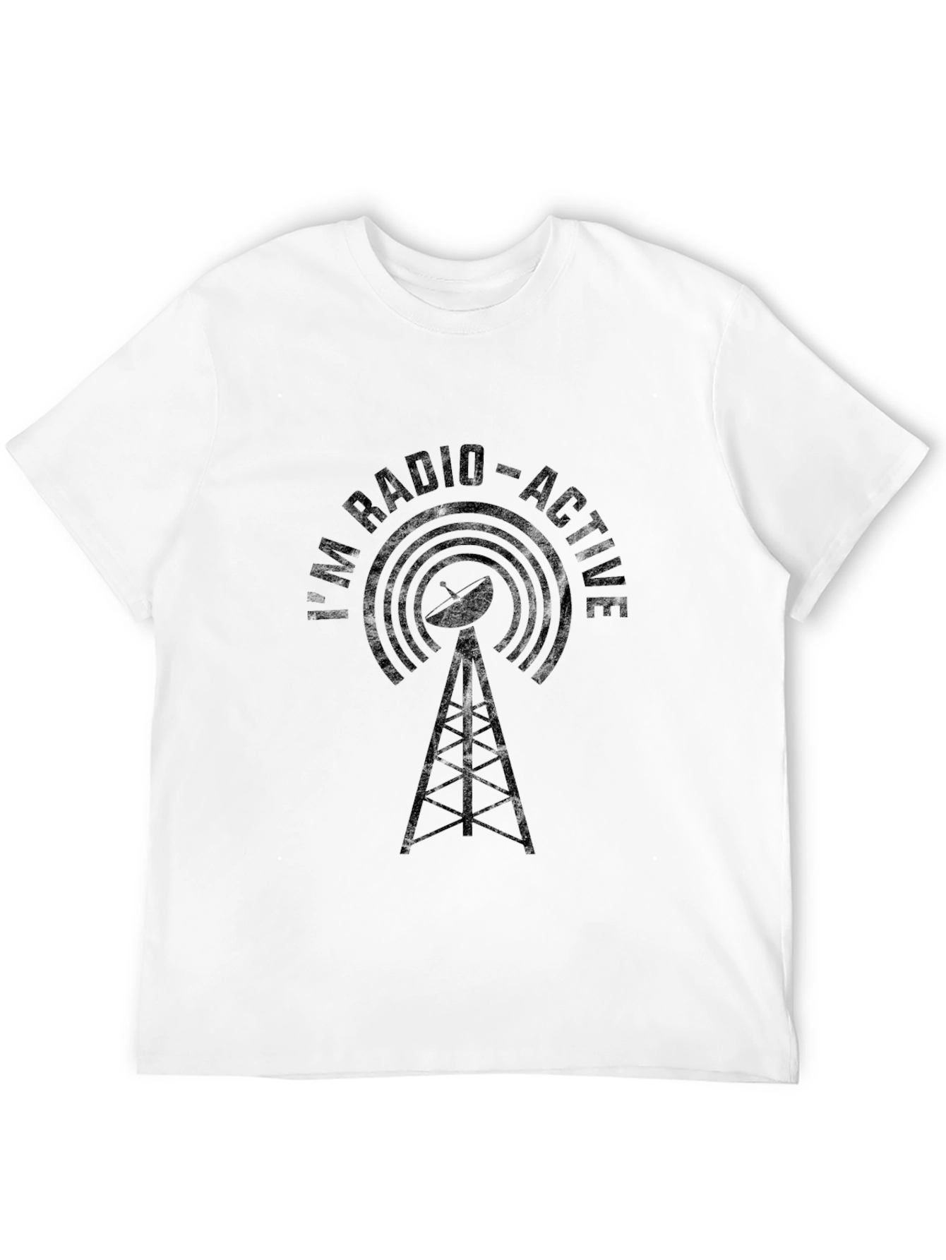 Camiseta Negra Soy Radio-Activo Hombre