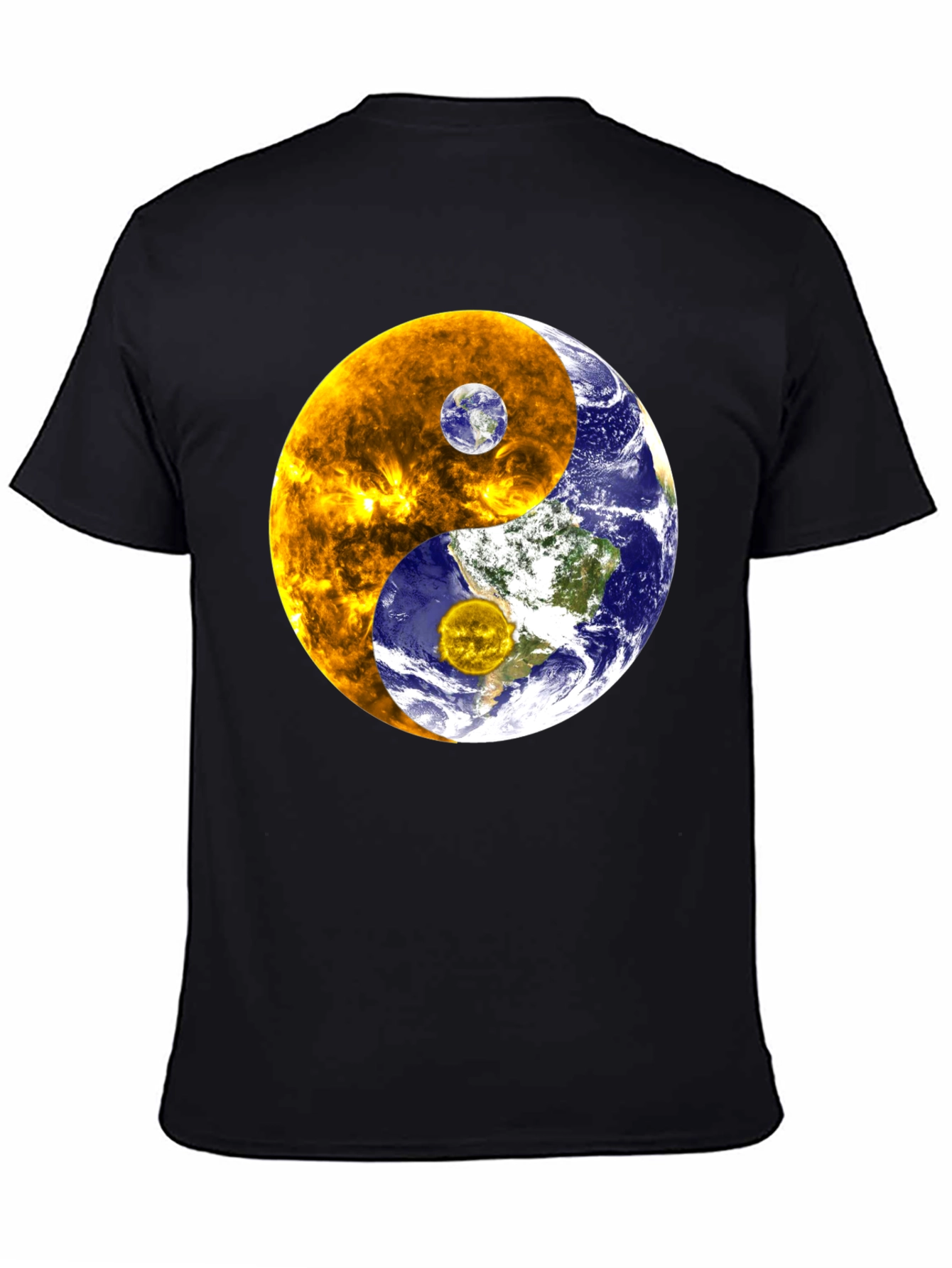 Camiseta Yin Yang Sol Tierra Universo