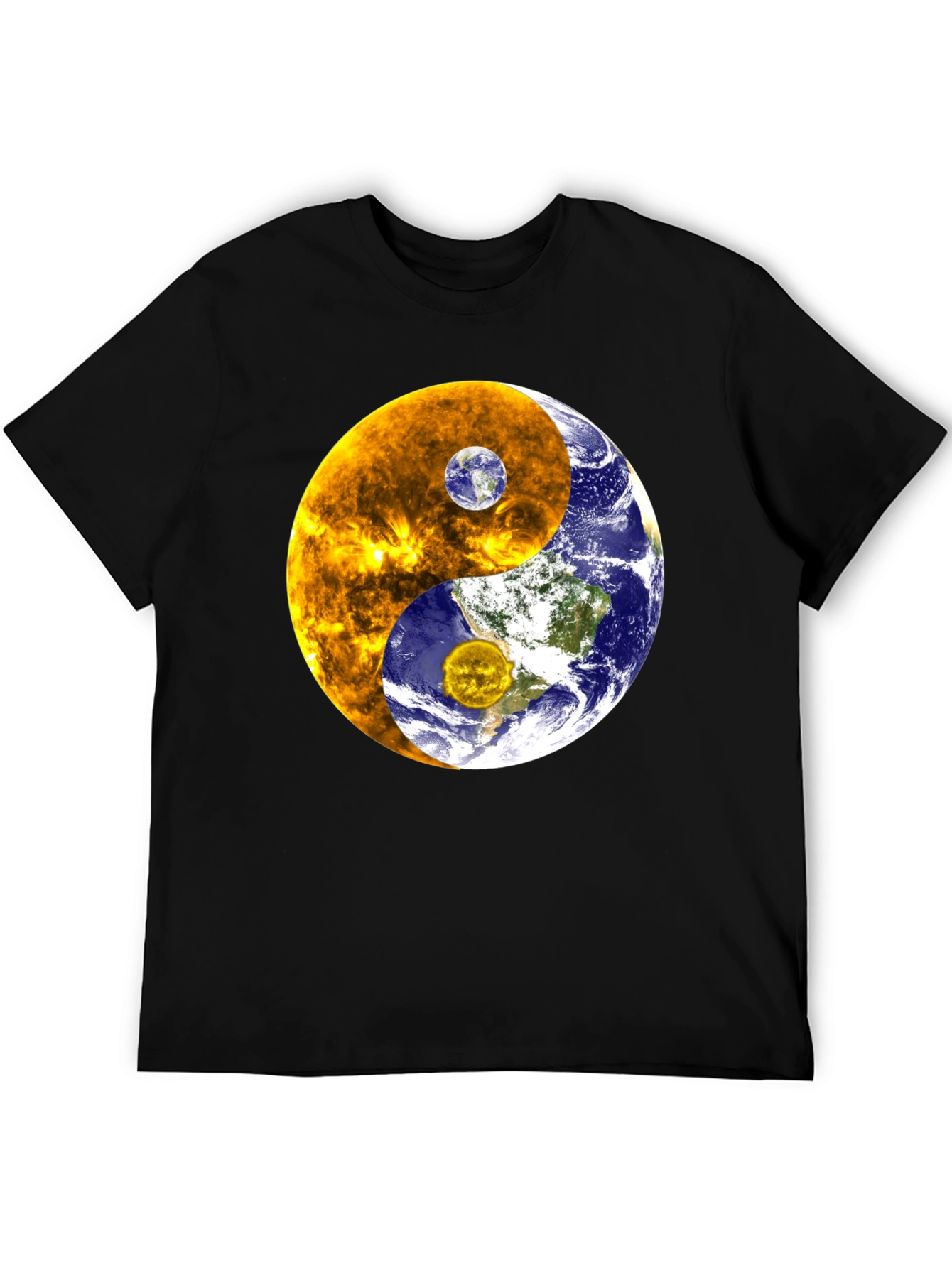 Camiseta Yin Yang Sol Tierra Universo
