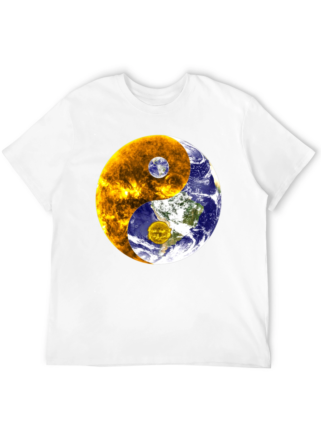 Camiseta Yin Yang Sol Tierra Universo