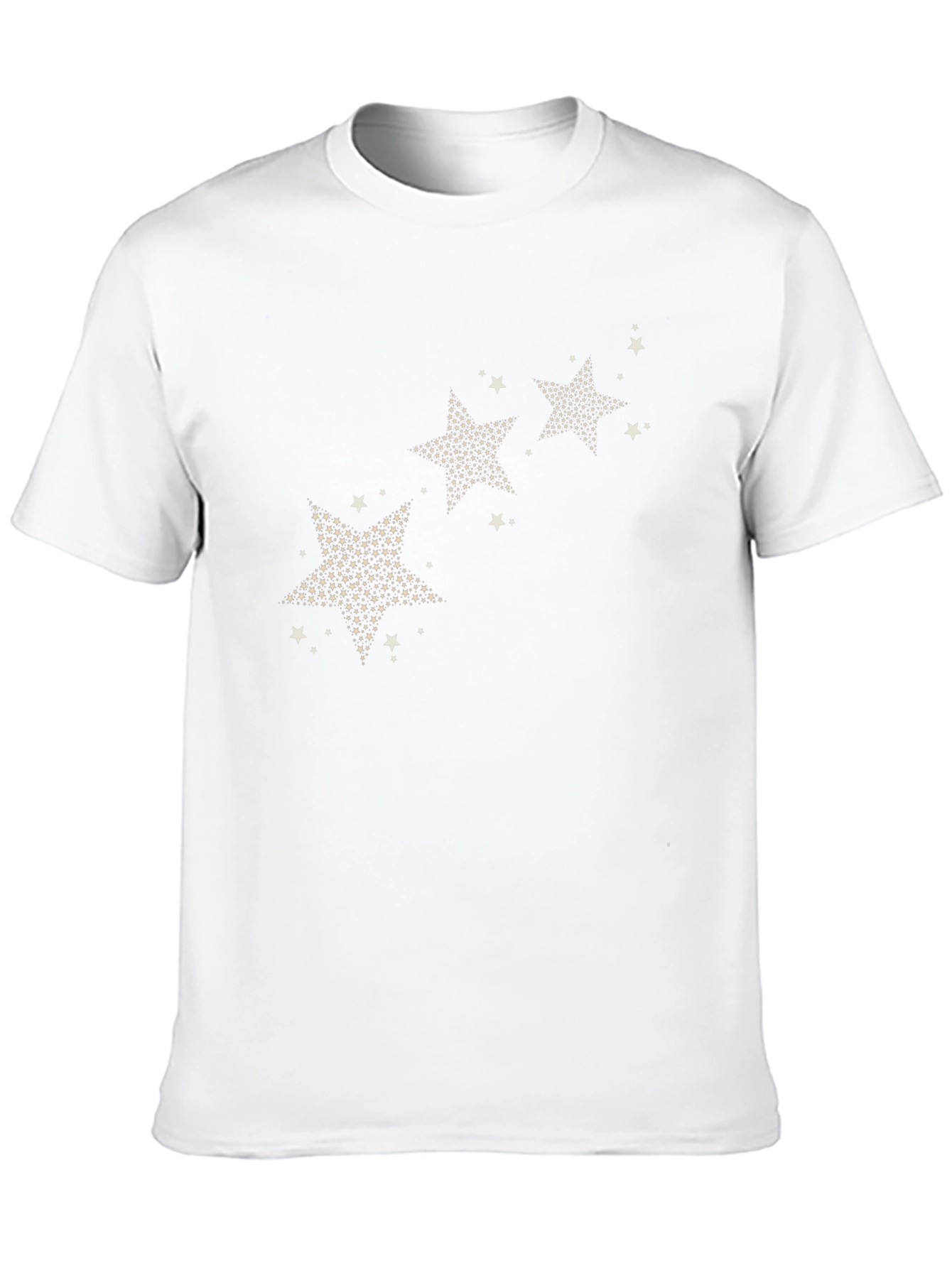 Camiseta Negra Estampado Estrellas Hombre